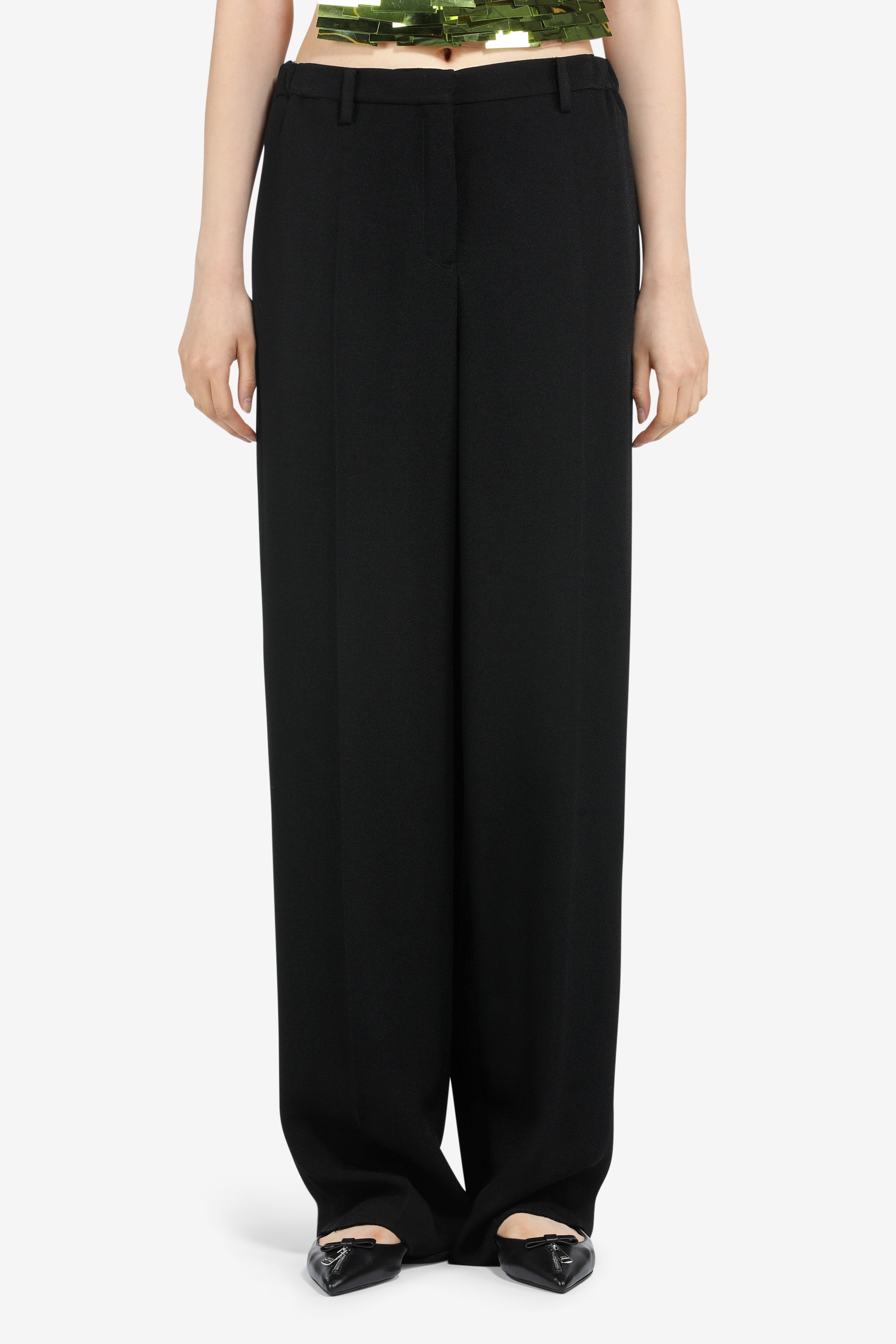 ボトムス HELLO LUPO Cappuccino trousers, black D Hello Lupoへようこそ – Hello Lupo