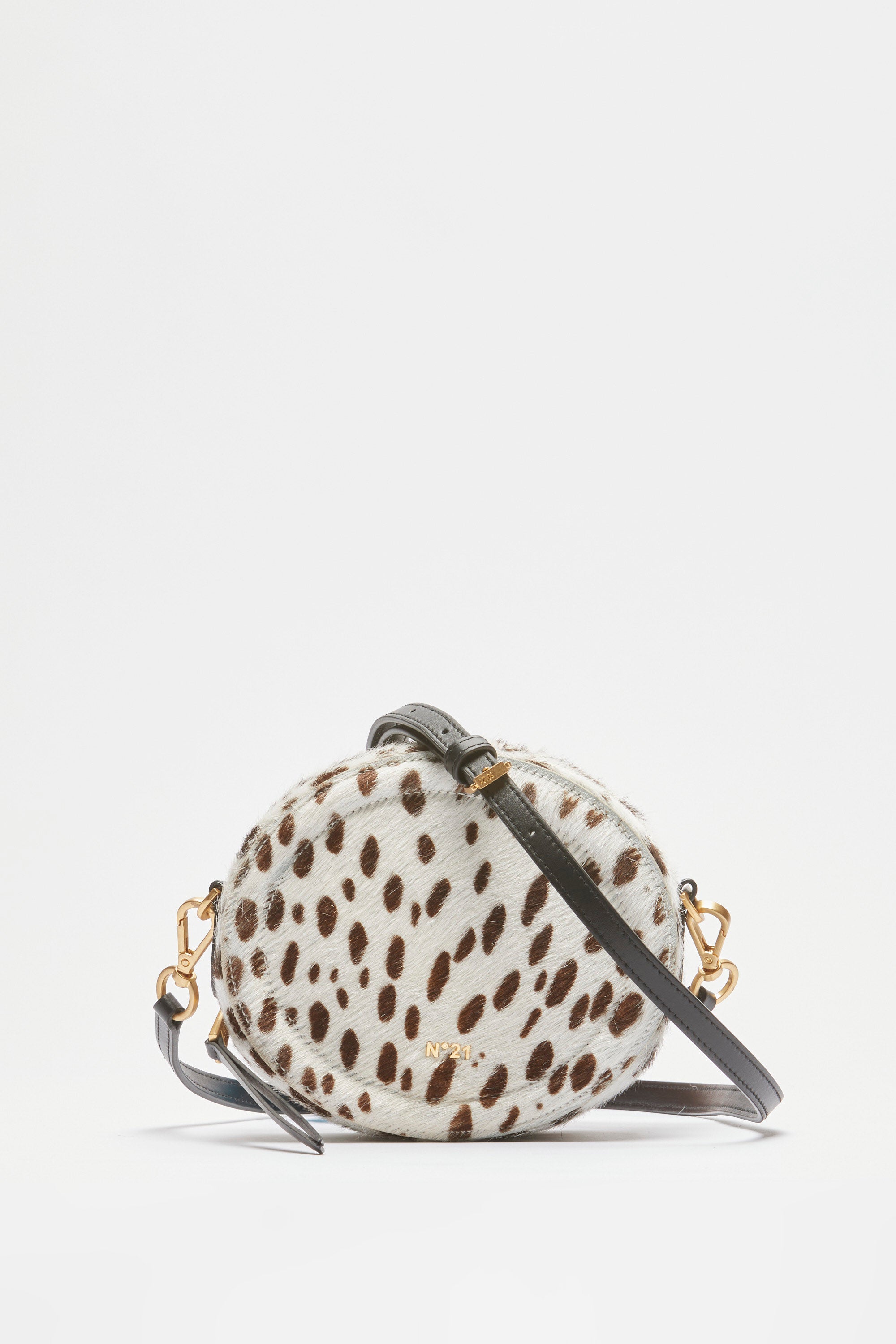 Tamburello shoulder bag with animalier effect