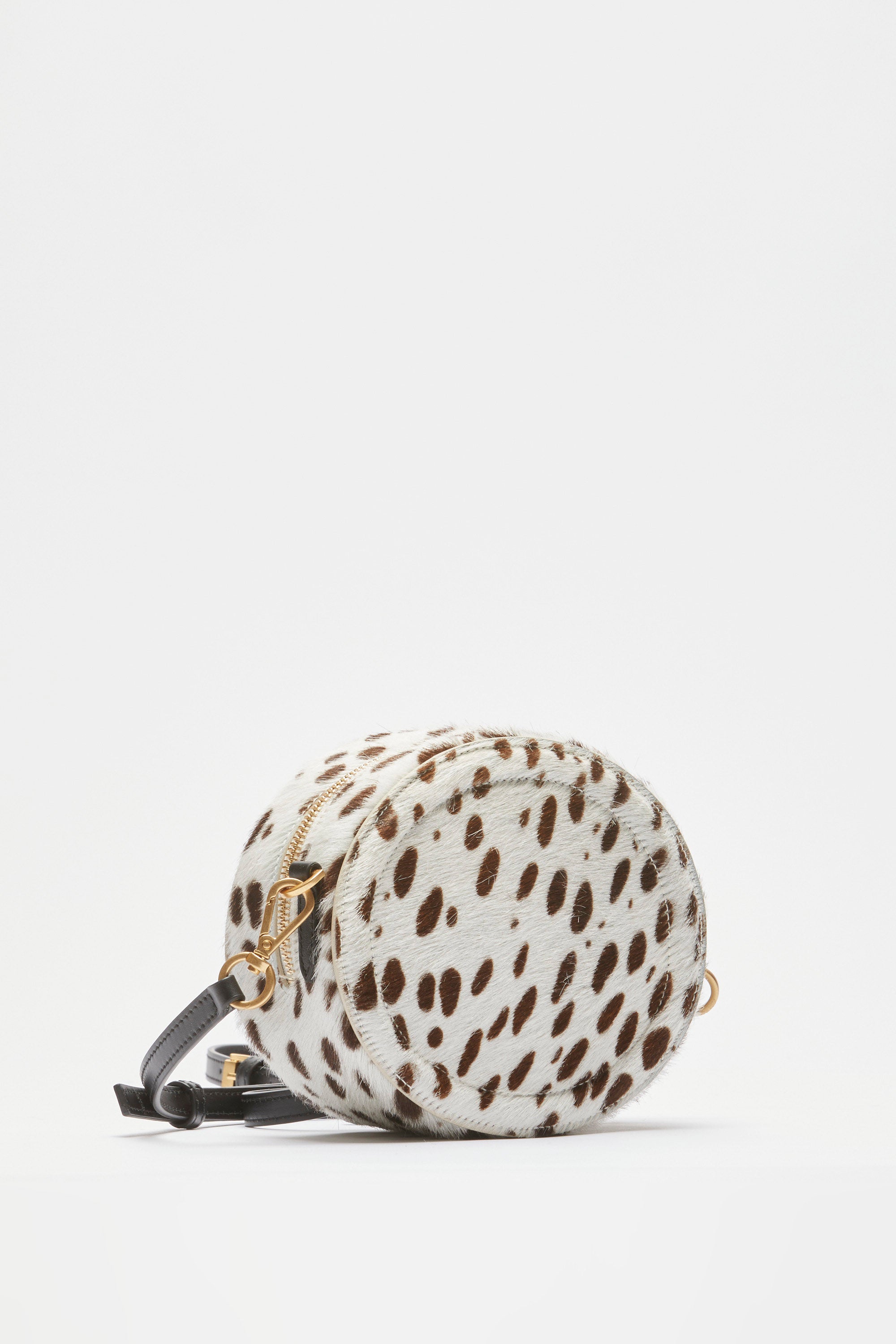 Tamburello shoulder bag with animalier effect