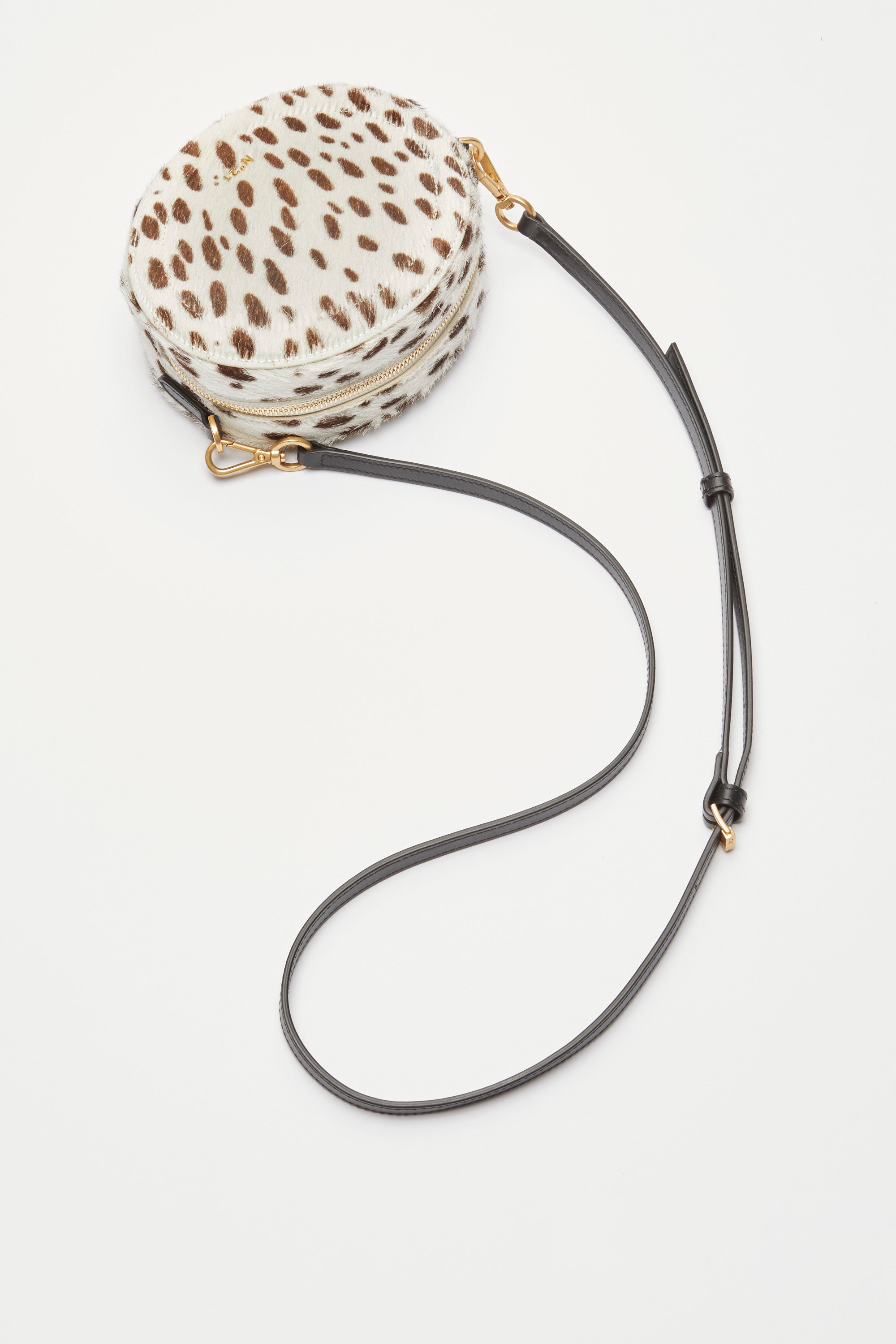 Tamburello shoulder bag with animalier effect