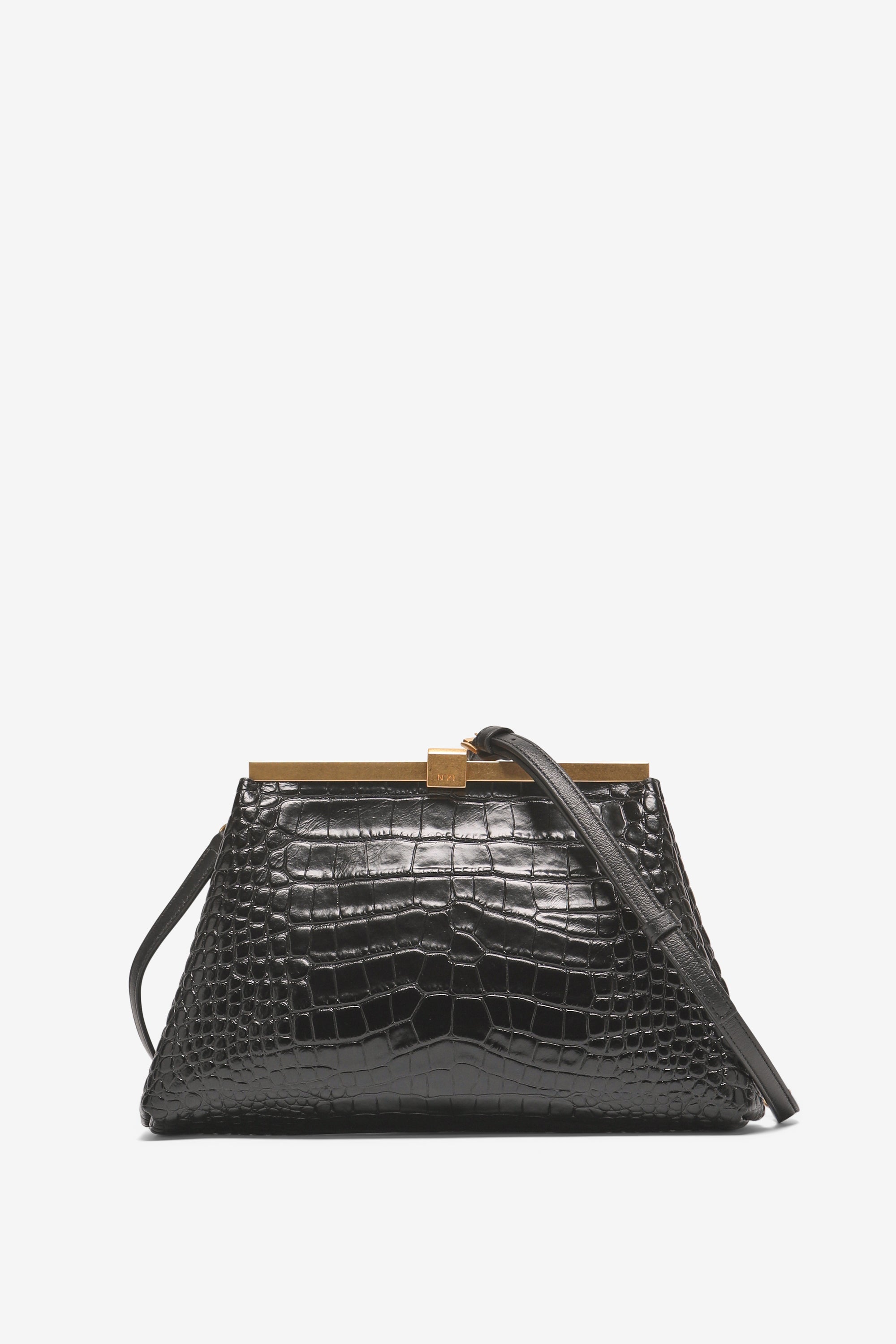 Puffy Jeanne bag in croc print