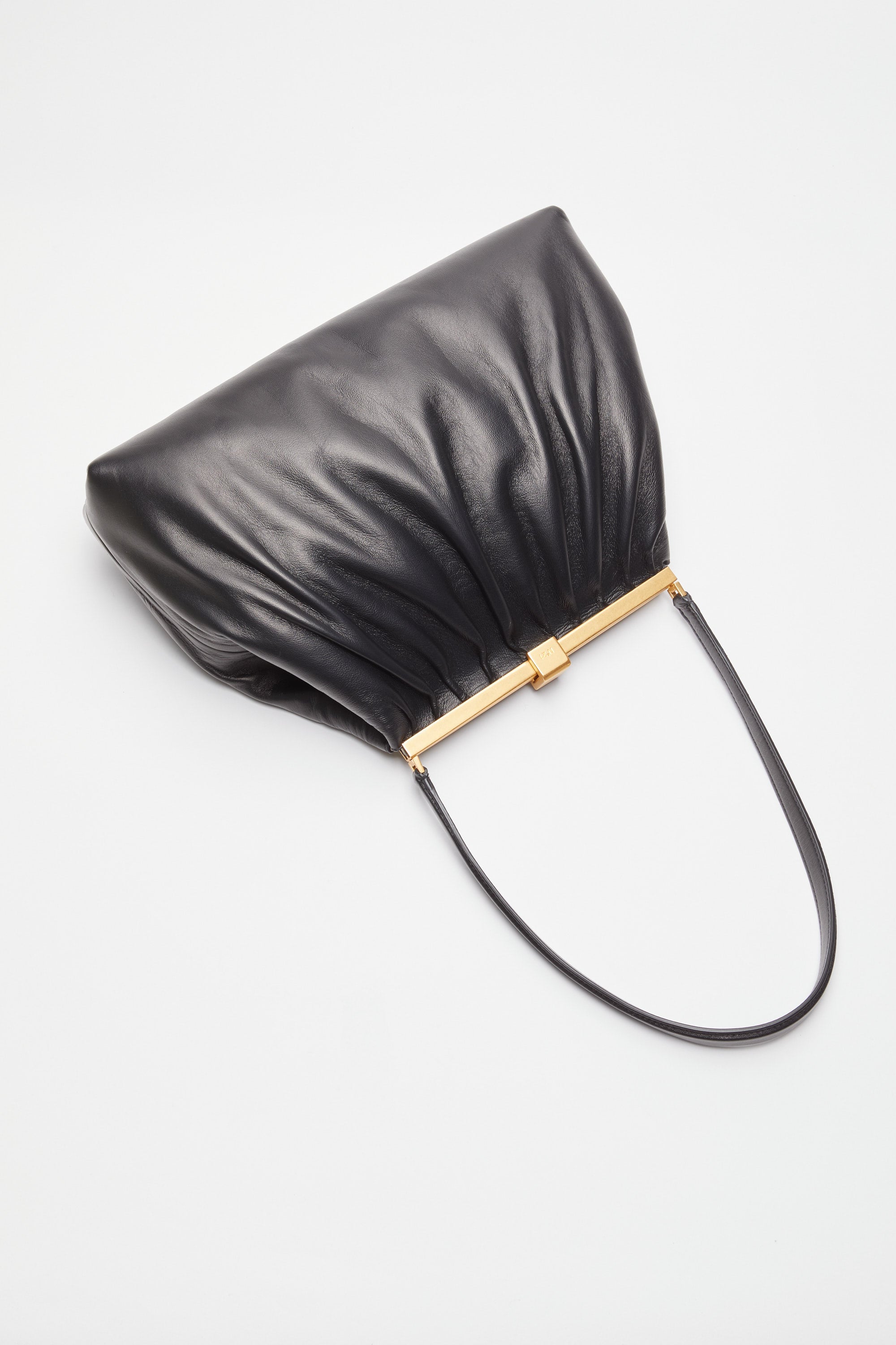 Puffy Jeanne Leather Shoulder Bag