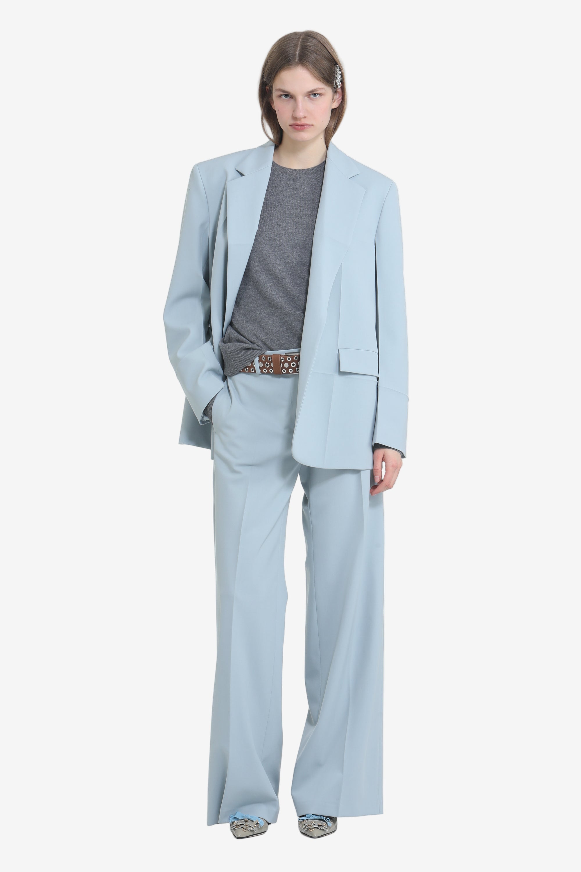 Oversized Blazer with Shoulder Pads