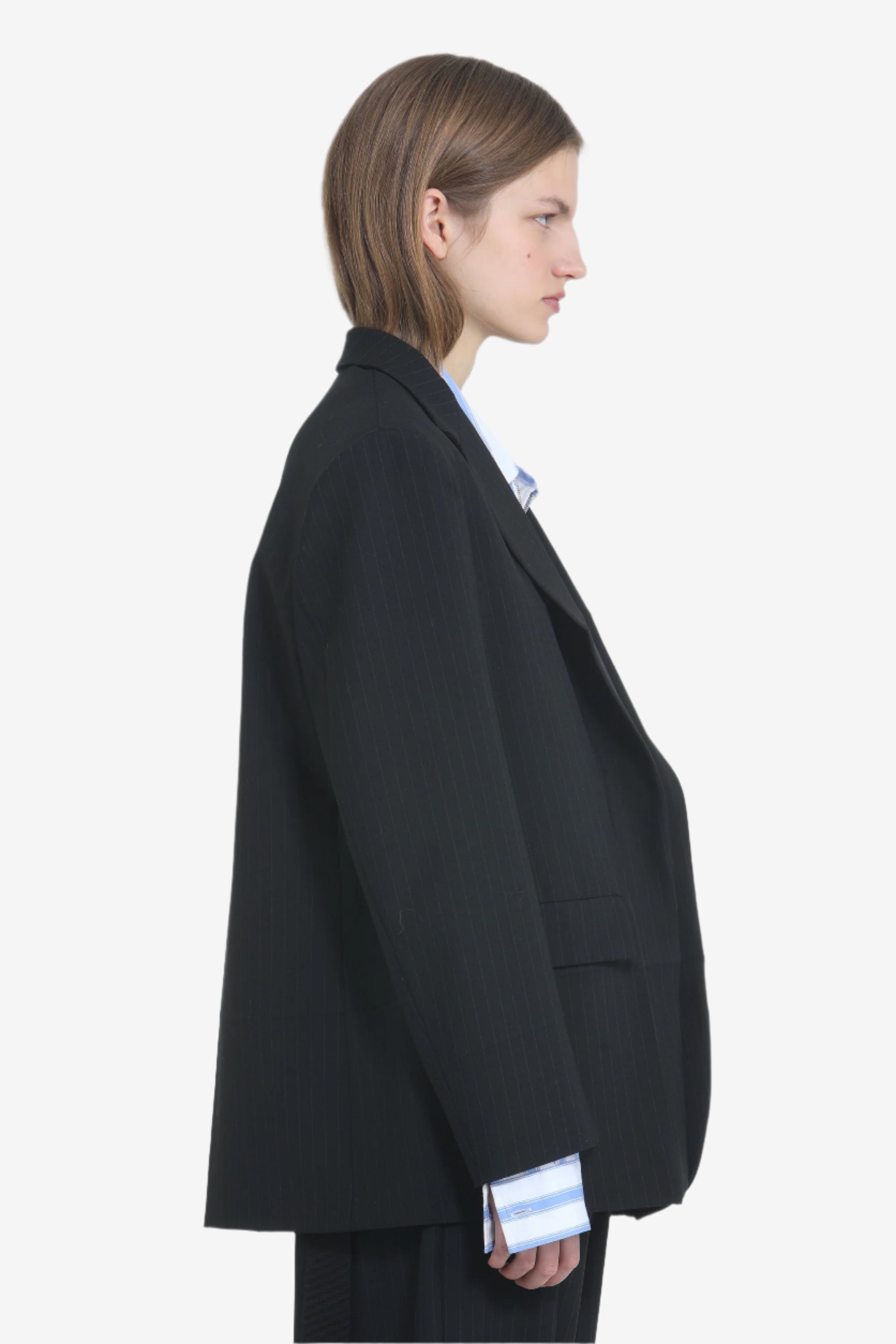 Oversized Blazer with Shoulder Pads