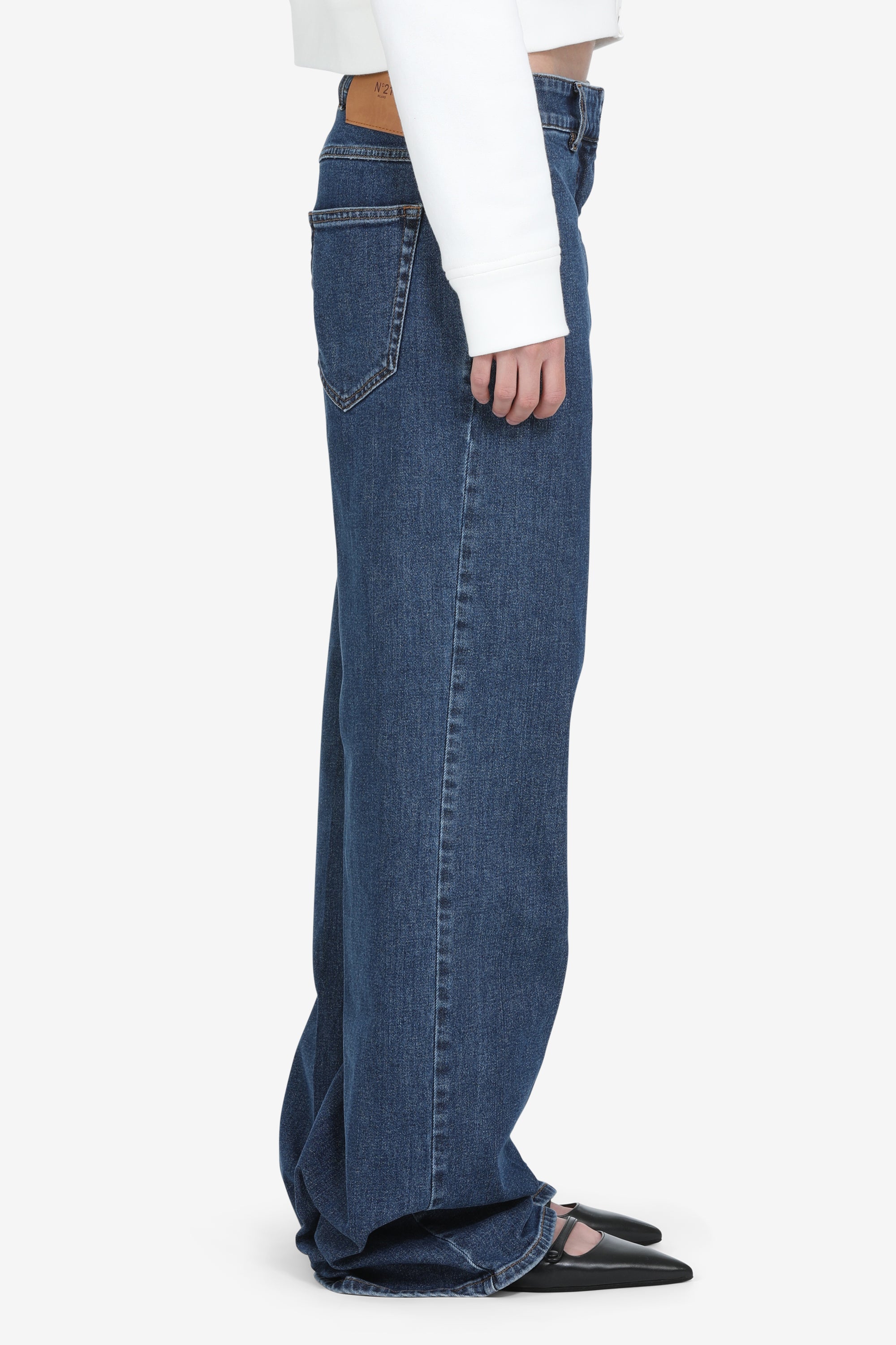 Wide leg jeans
