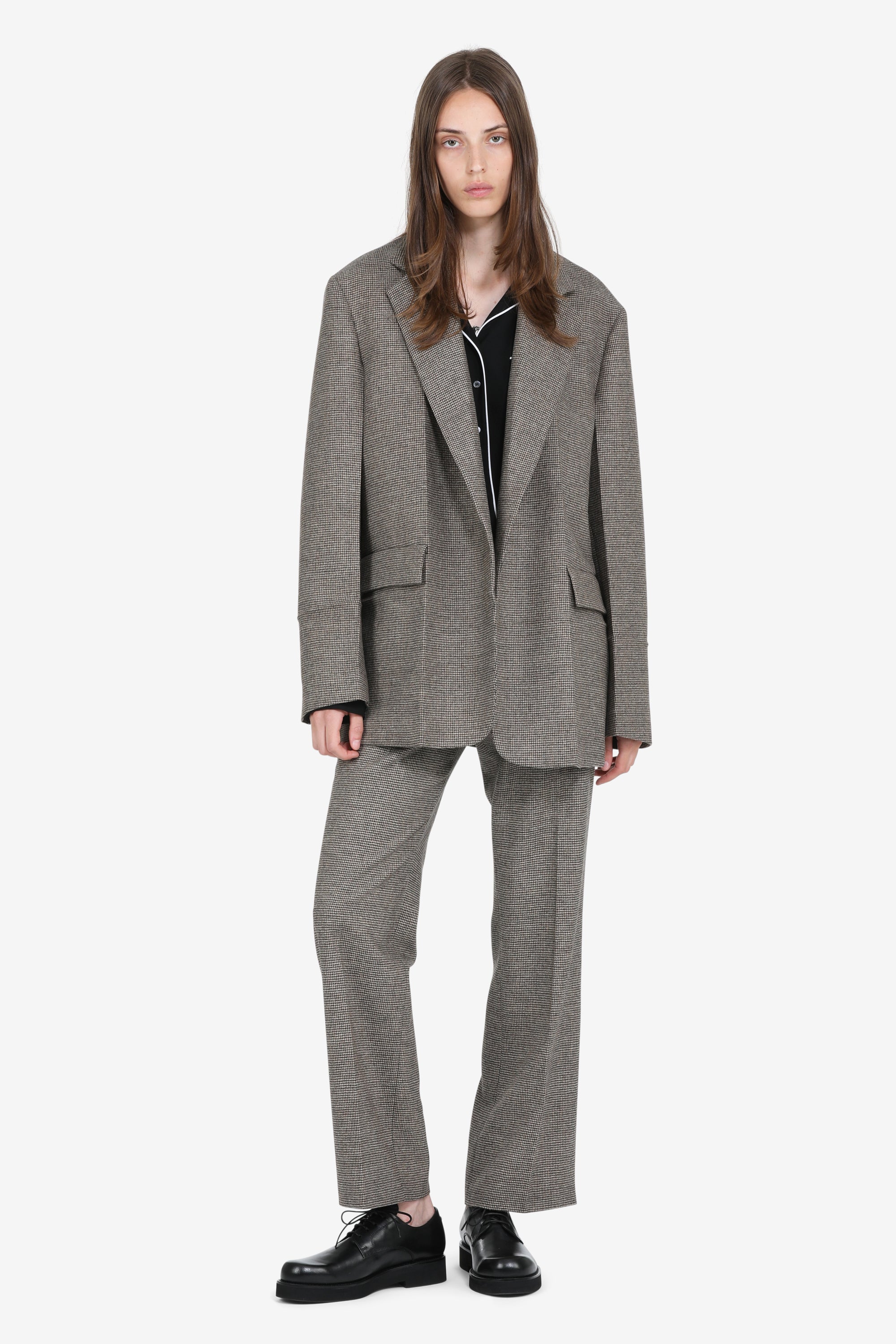 Tailored houndstooth jacket