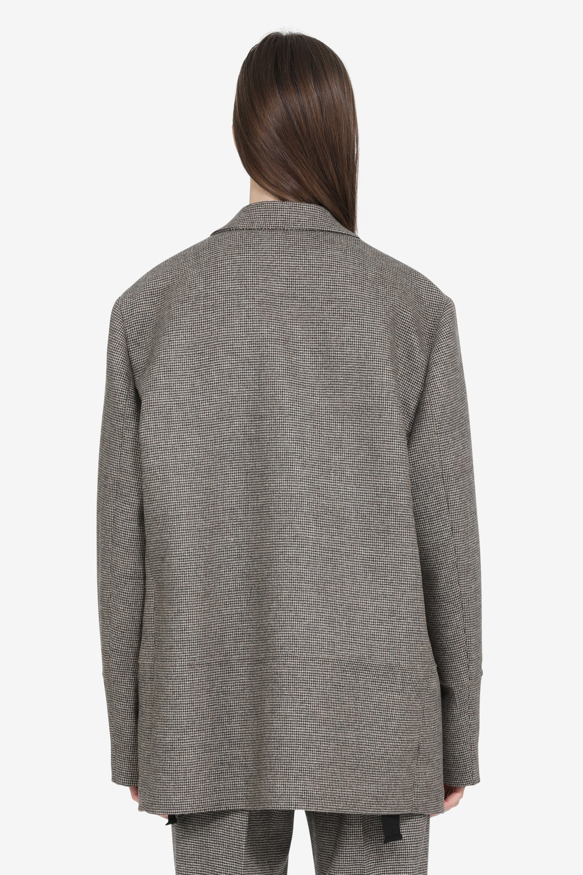 Tailored houndstooth jacket