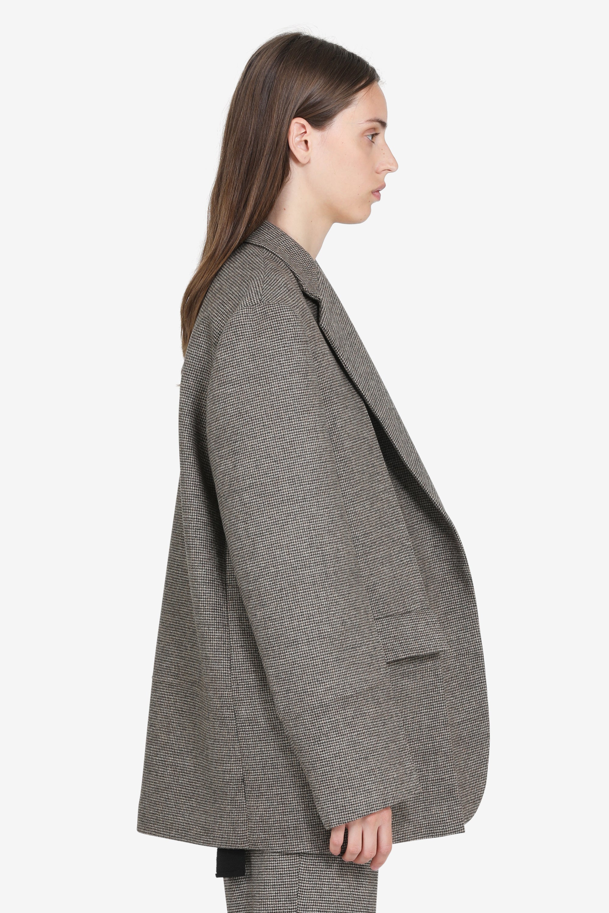 Tailored houndstooth jacket