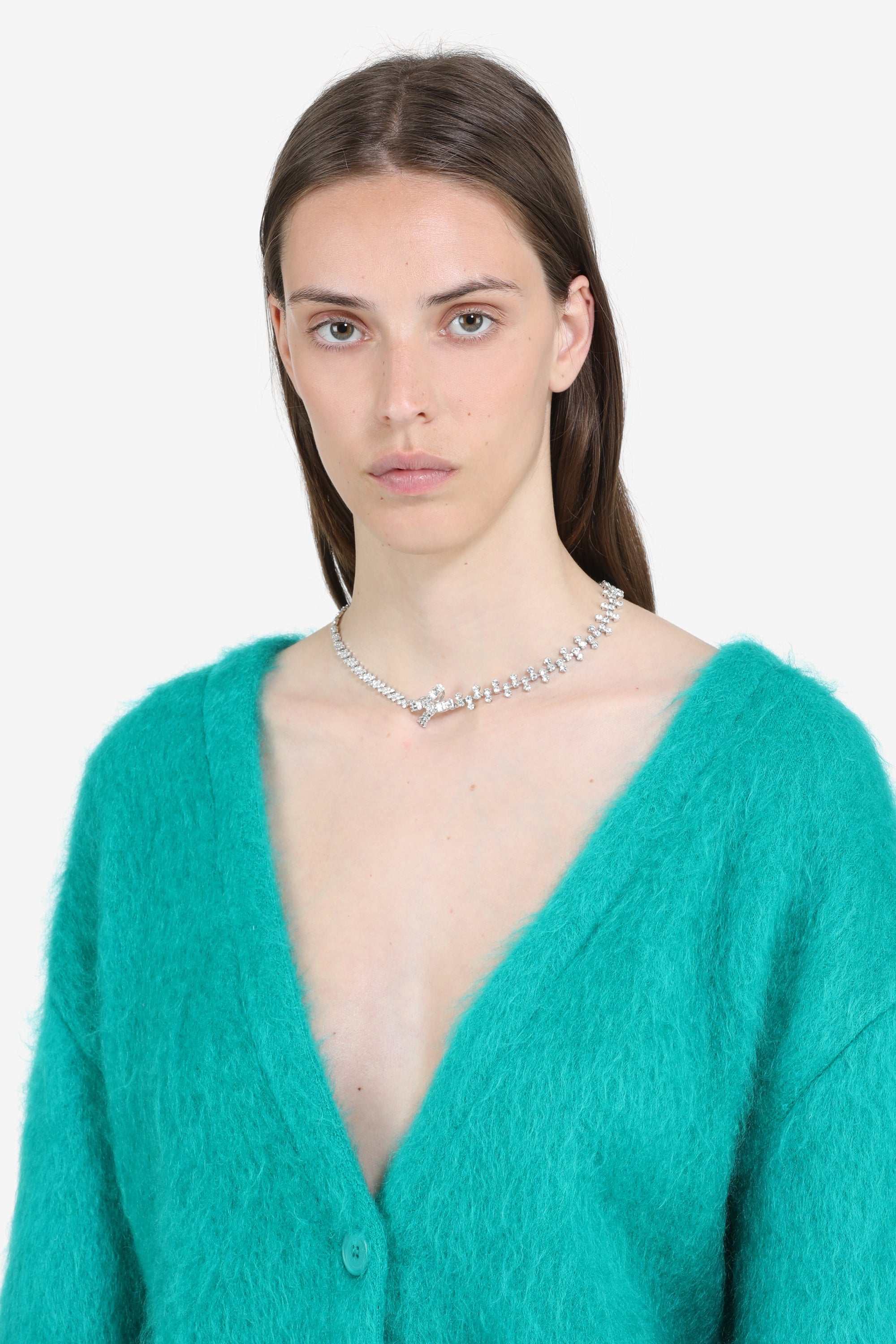 Necklace with crystals