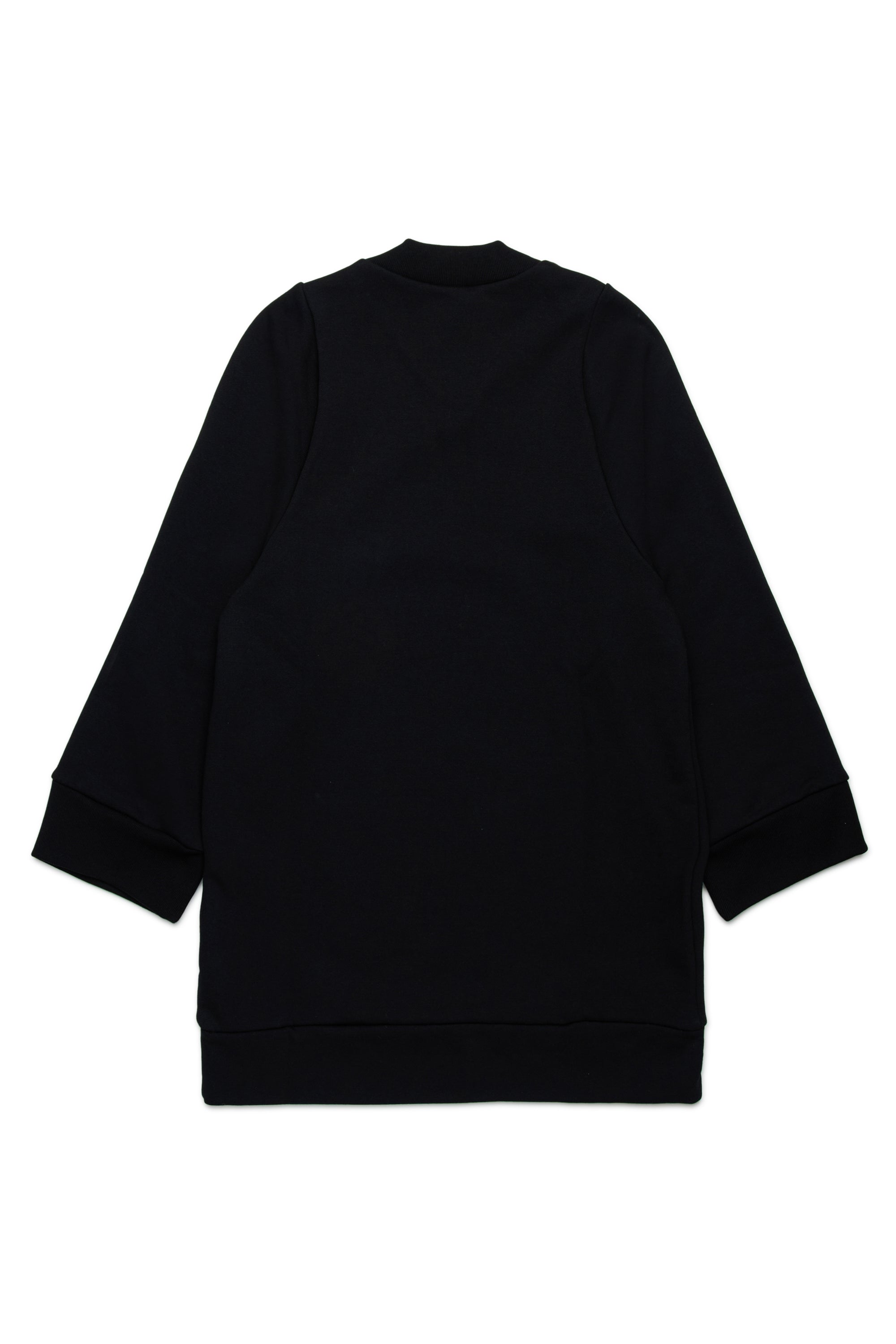 Sweatshirt dress with cursive logo