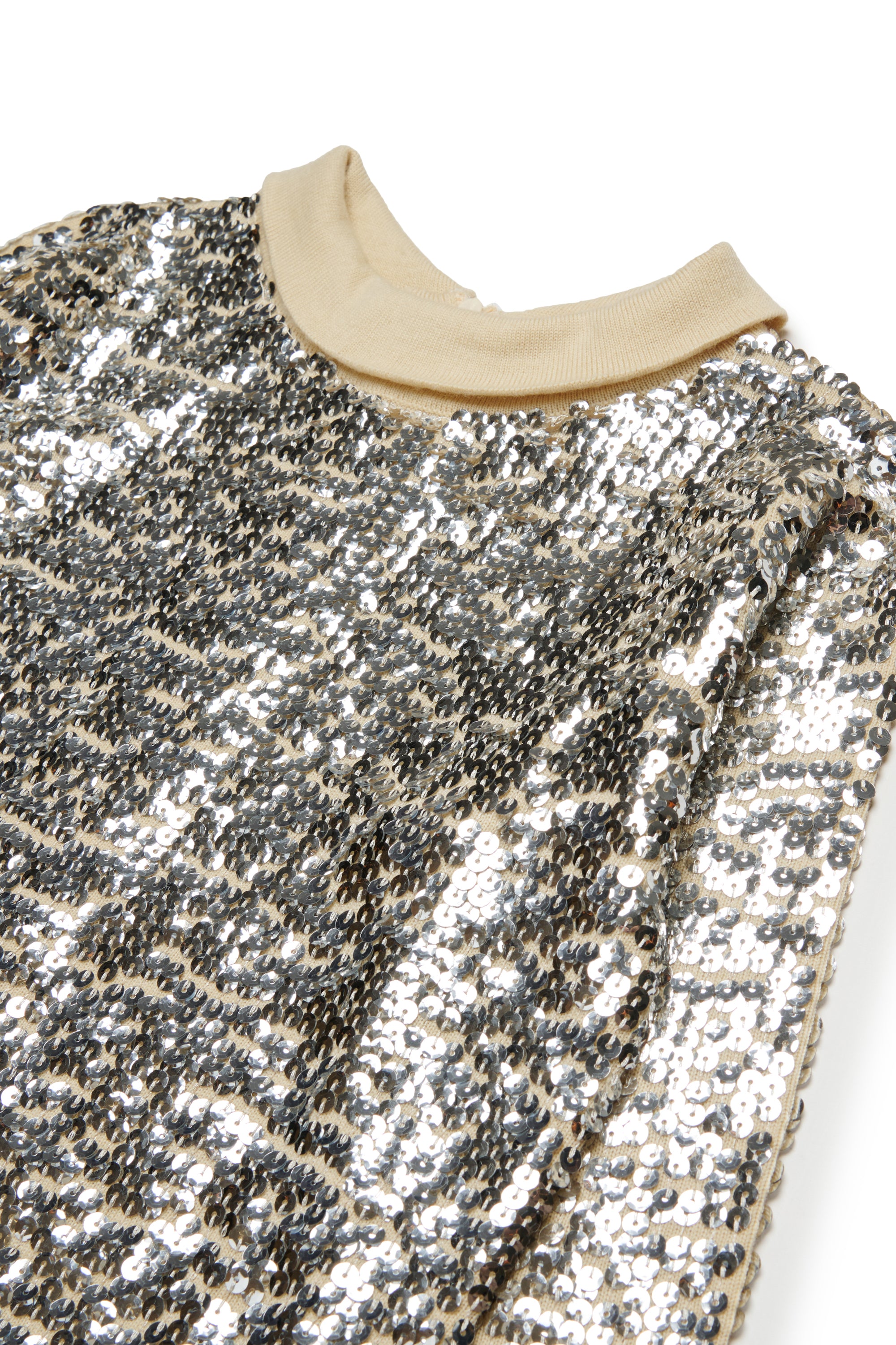 Mini dress in wool blend with sequins