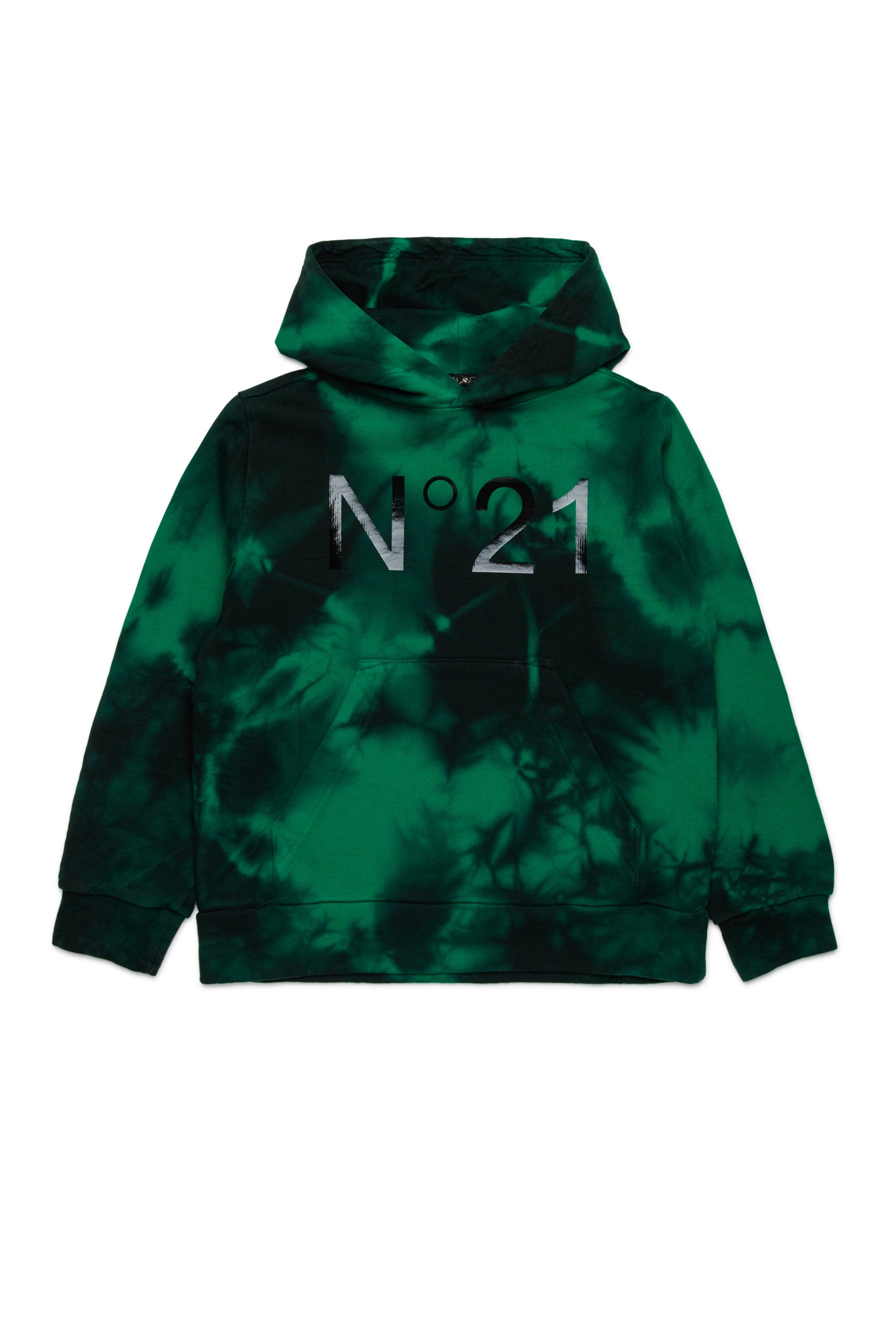Tie-dye cotton hoodie