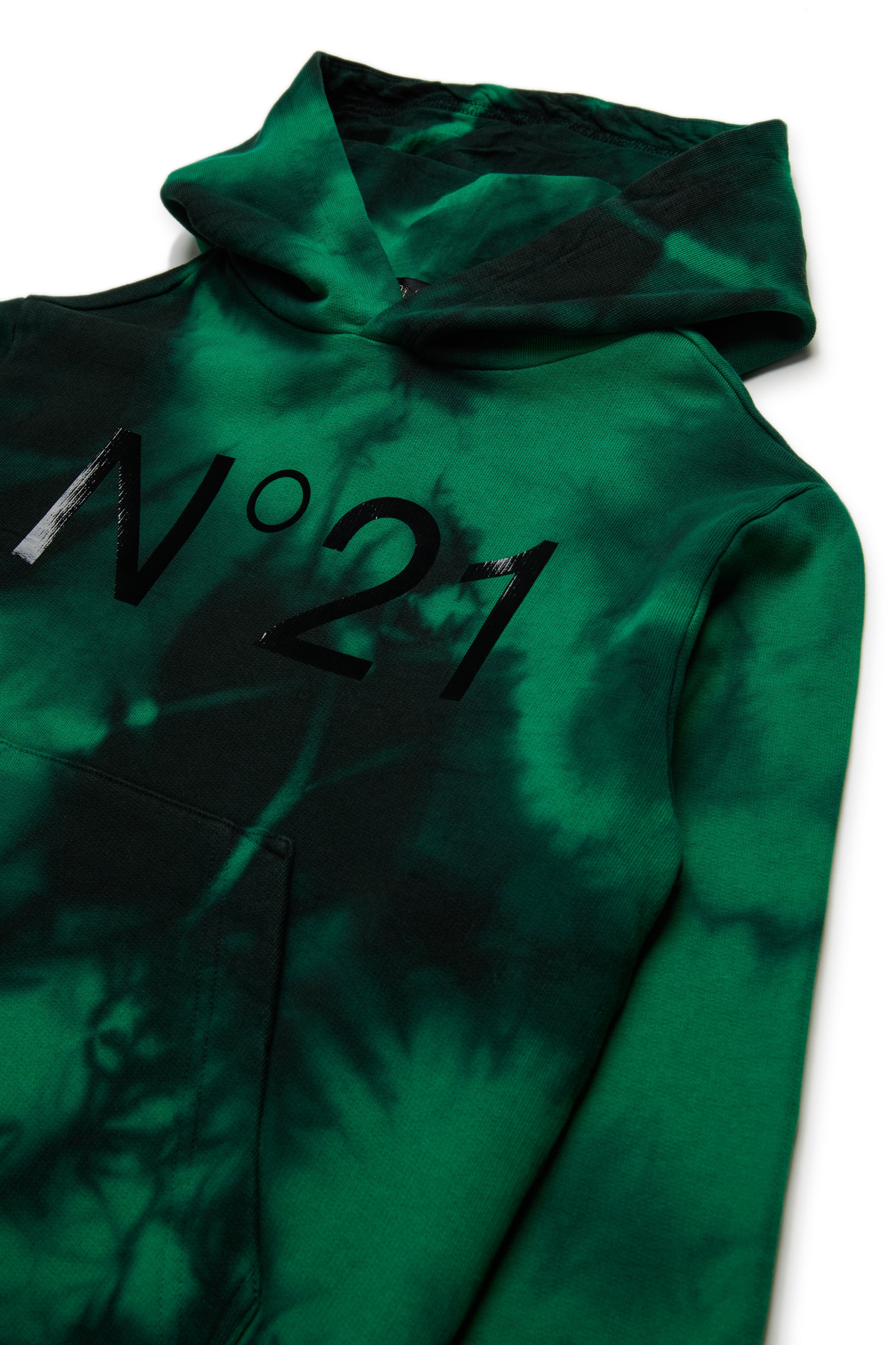 Tie-dye cotton hoodie