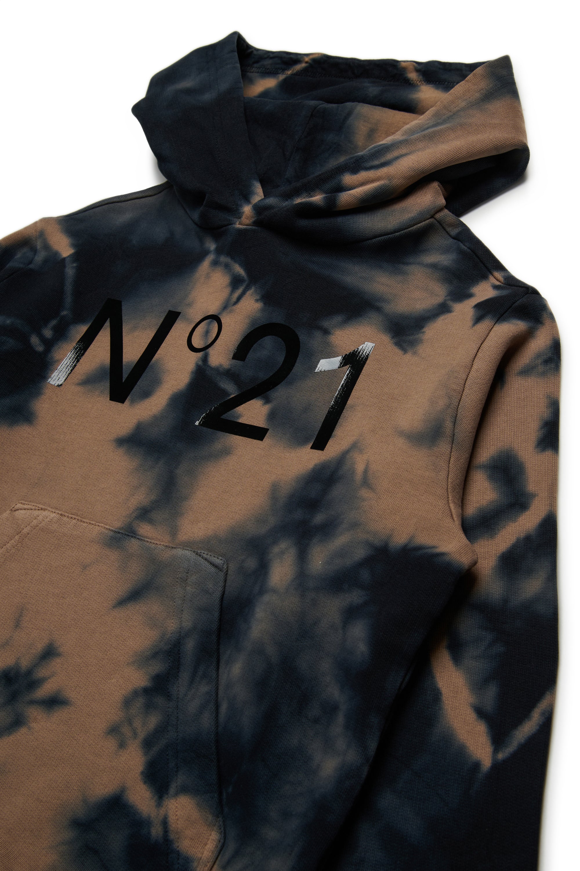 Tie-dye cotton hoodie
