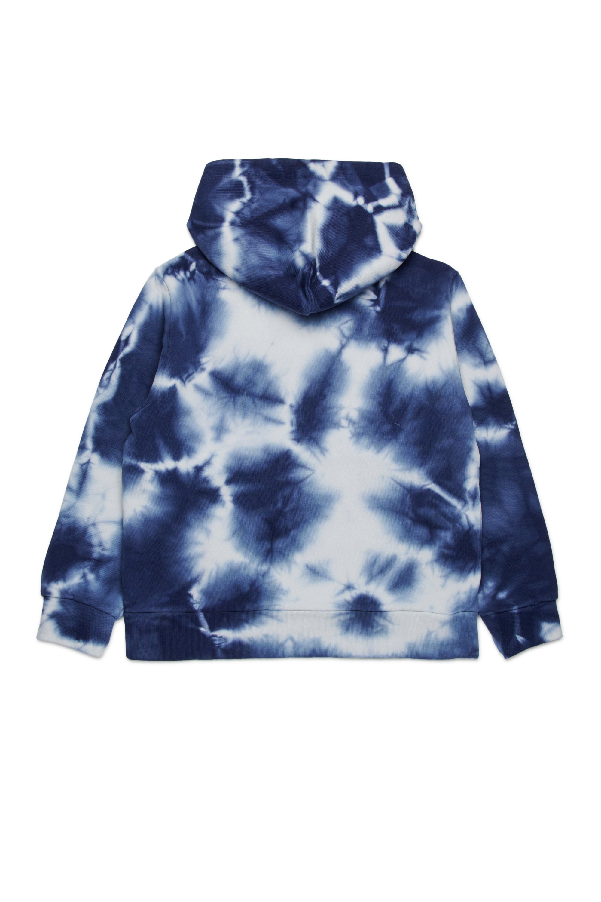 Tie-dye cotton hoodie
