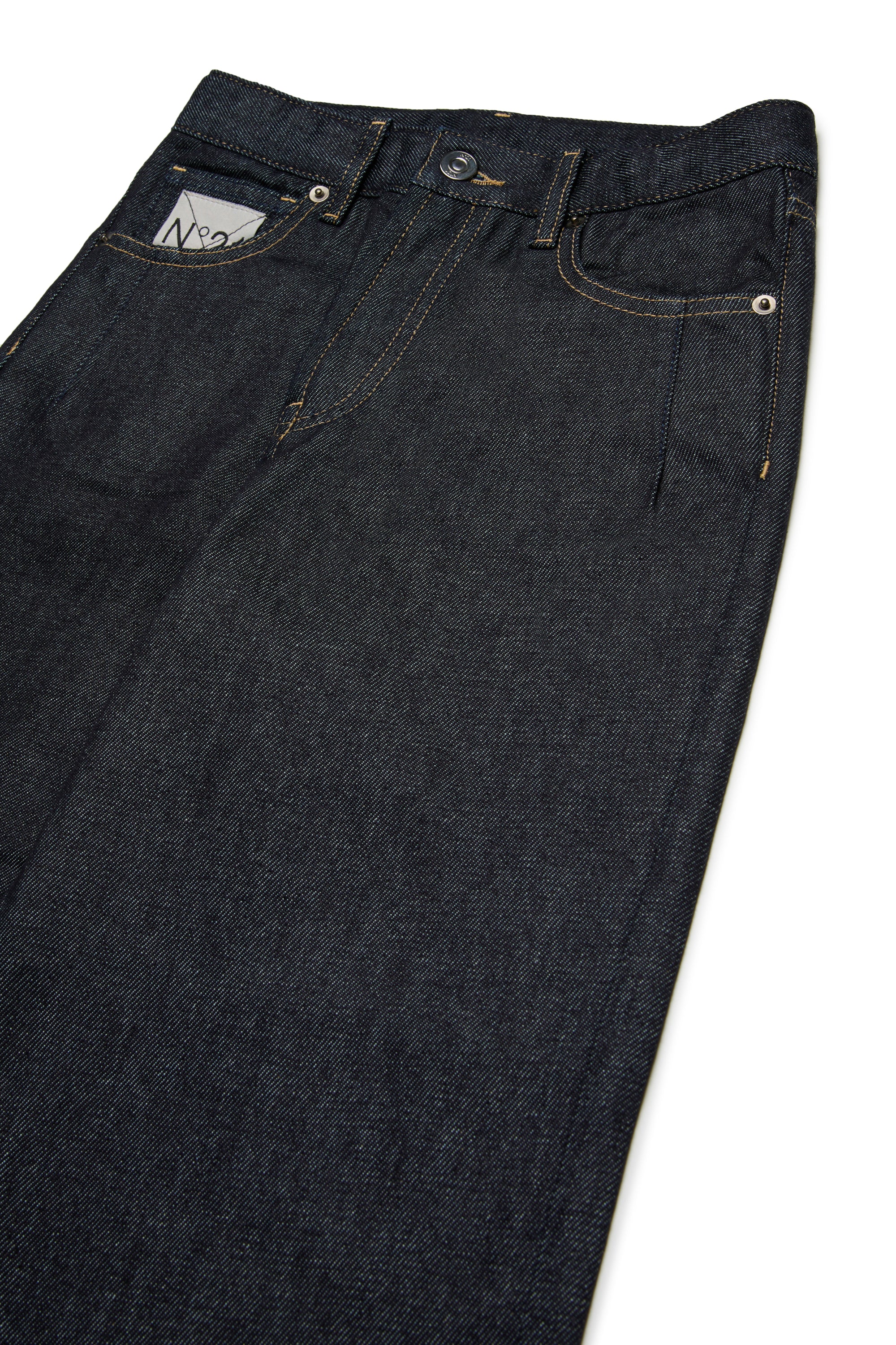 Relaxed dark denim jeans