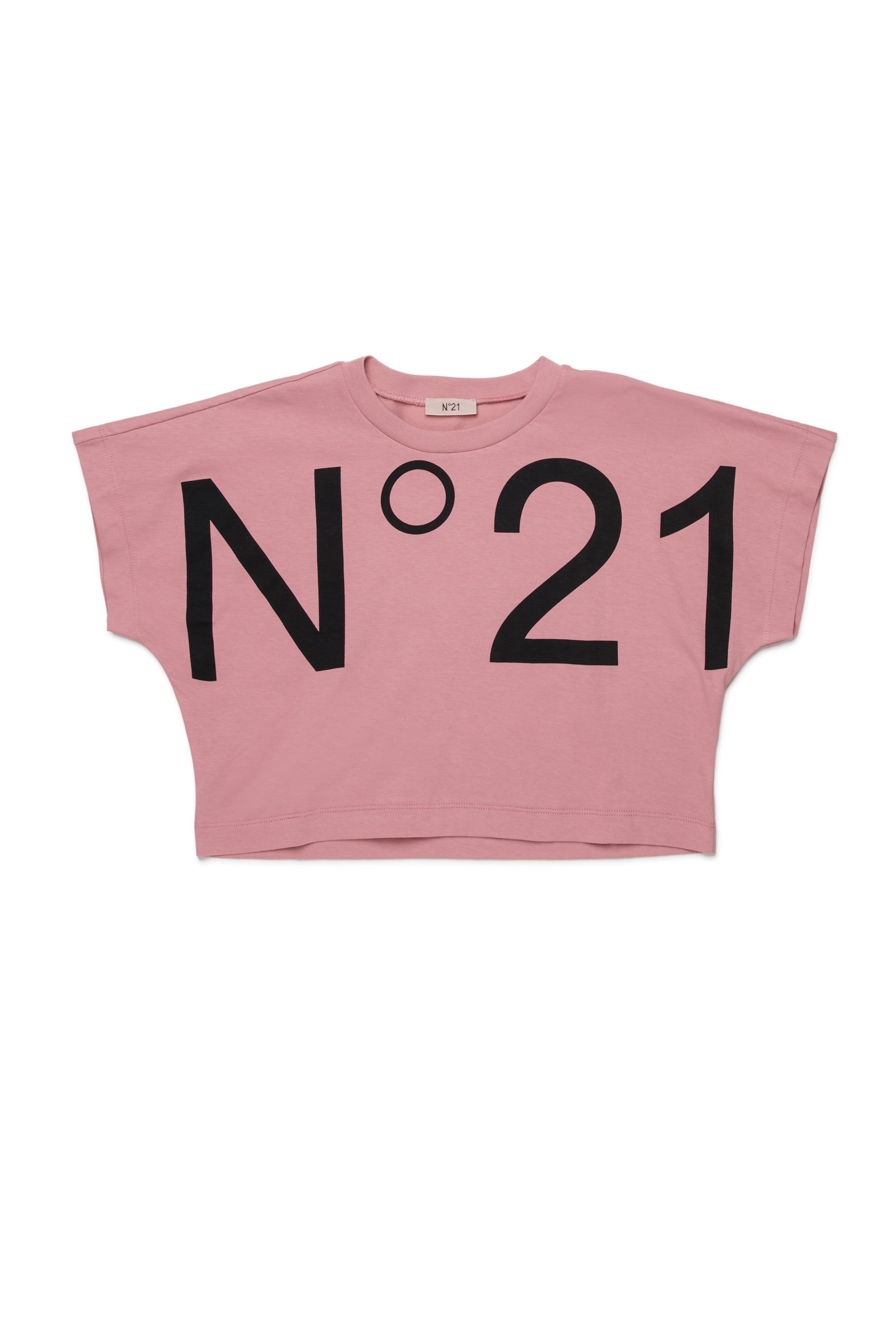 N21 KIDS | T-Shirt with cropped logo