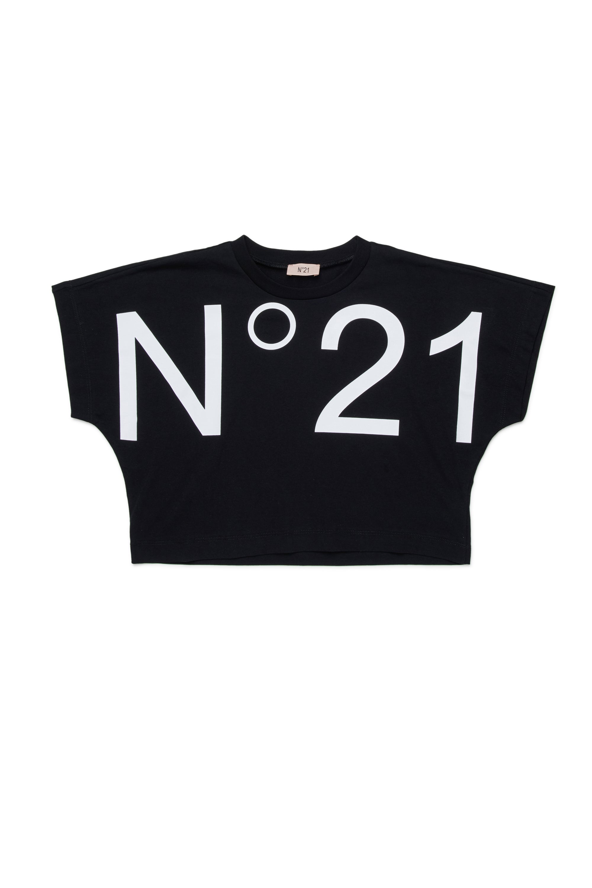 N21 KIDS | T-Shirt with cropped logo