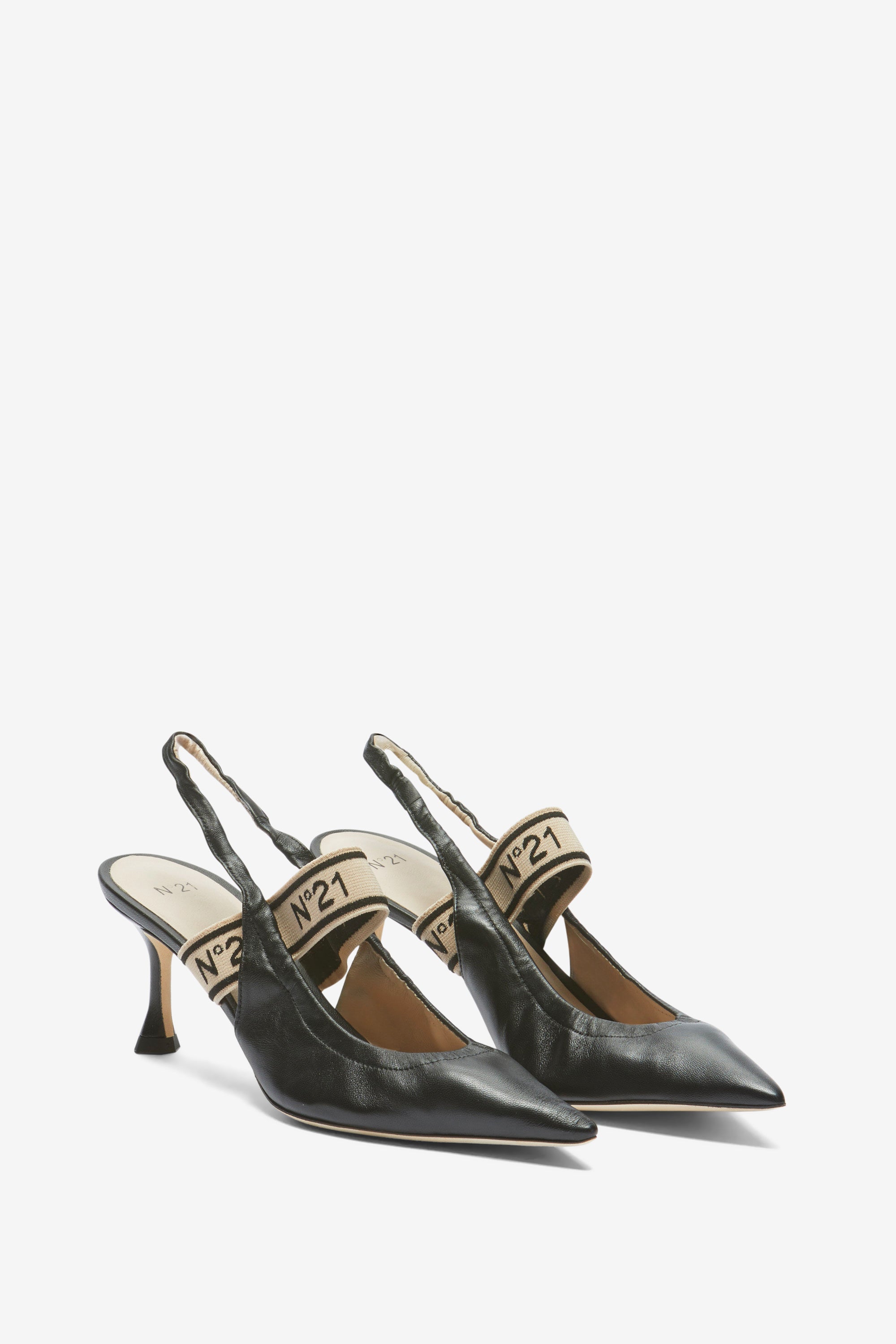 Slingback in Pelle