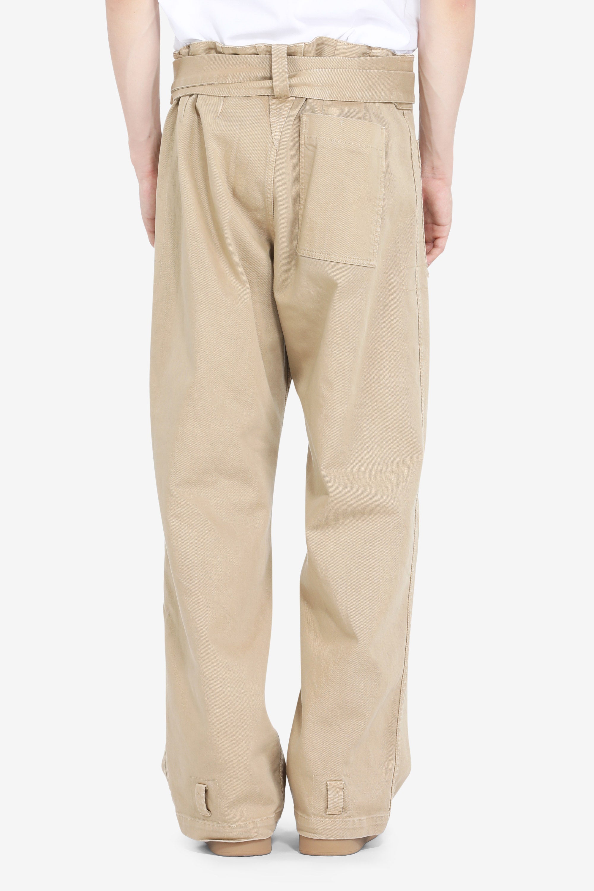 Pantaloni larghi in cotone