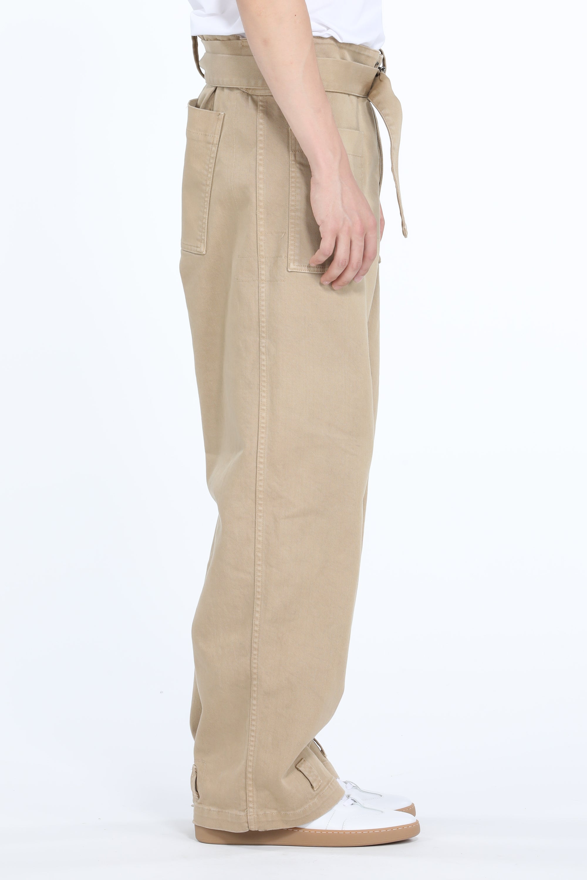 Pantaloni larghi in cotone