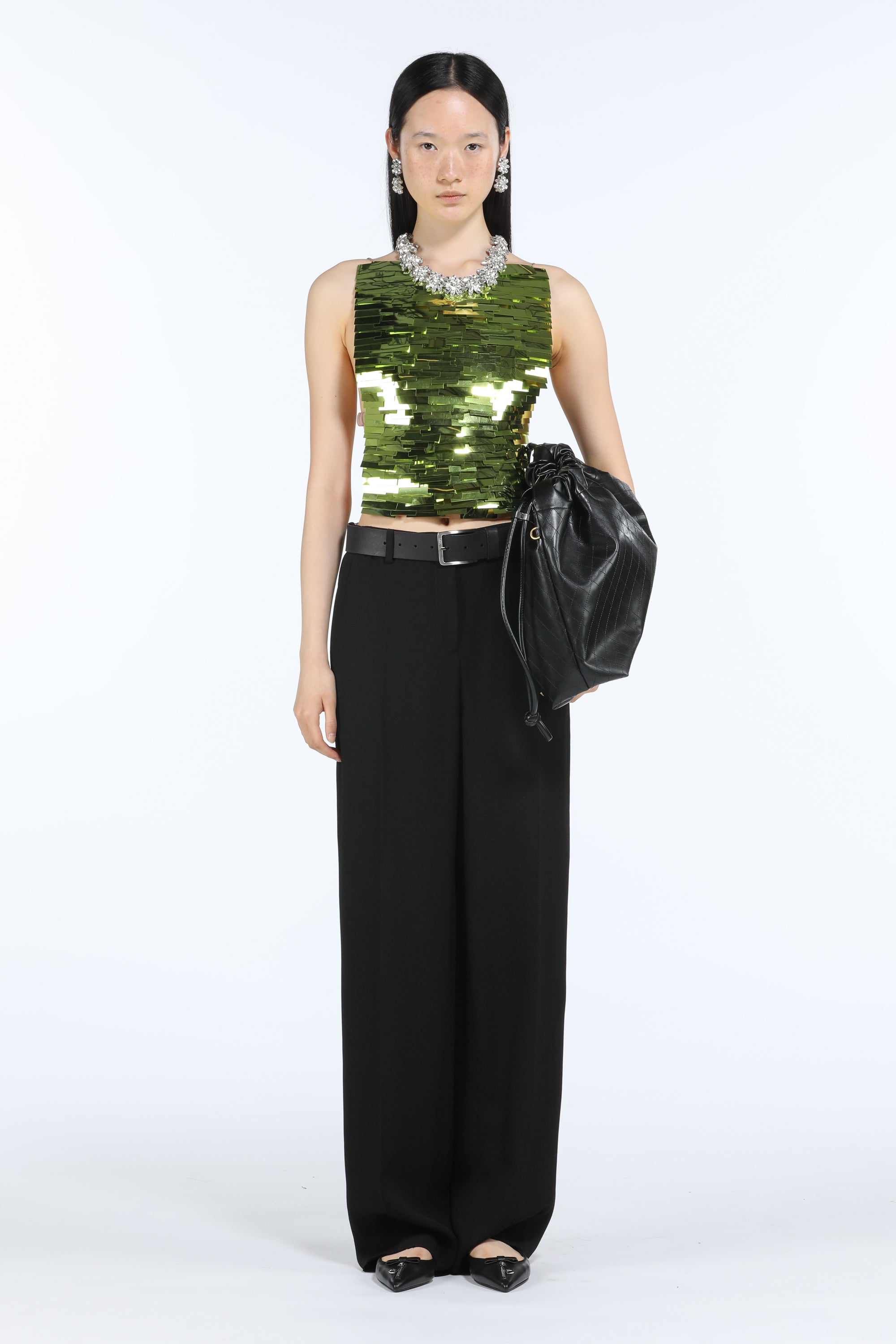 Wide-Leg Trousers Black | N21