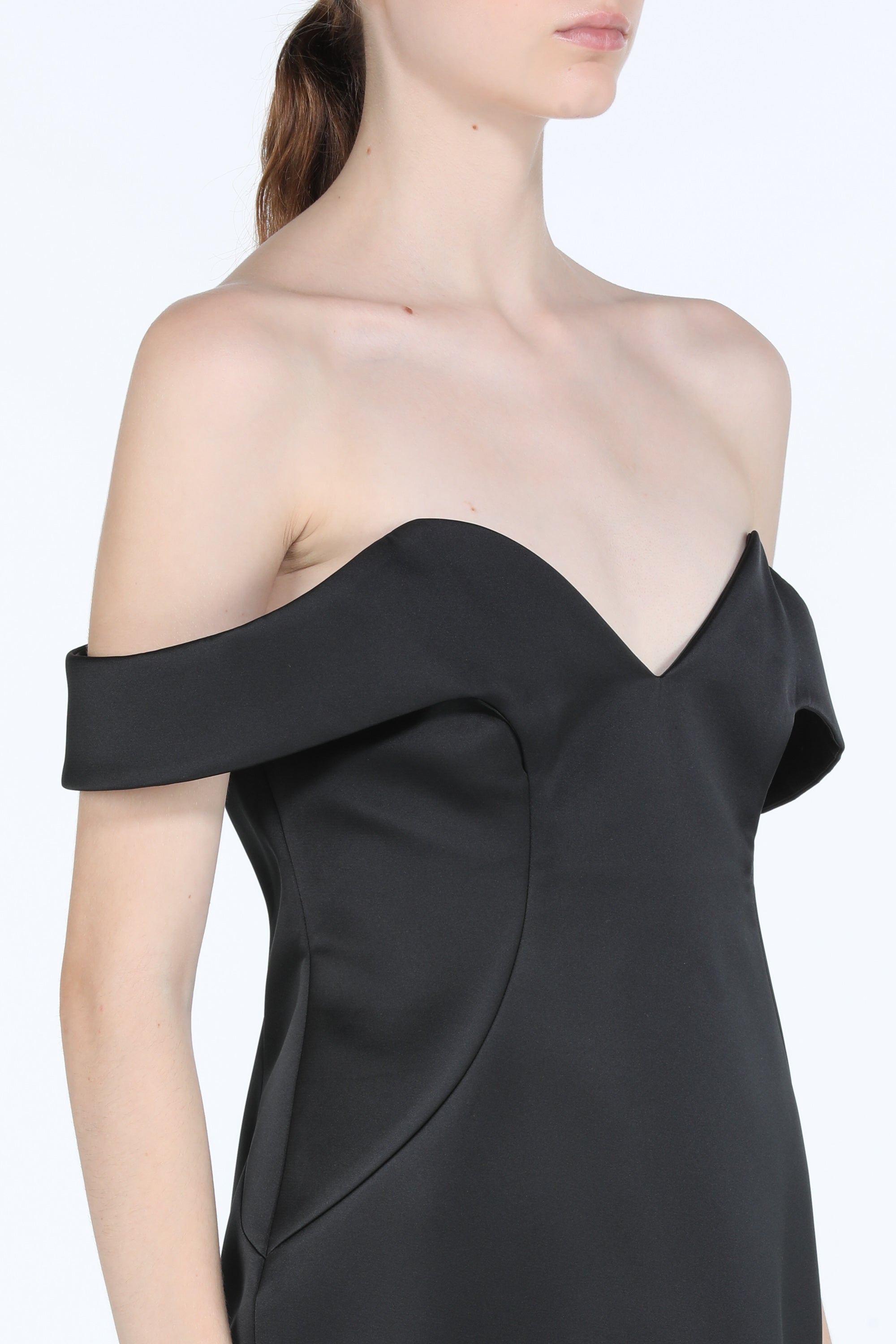 ワンピース Bern Two-Way Dress Vesper bengaline cami sweetheart neck midaxi dress in black