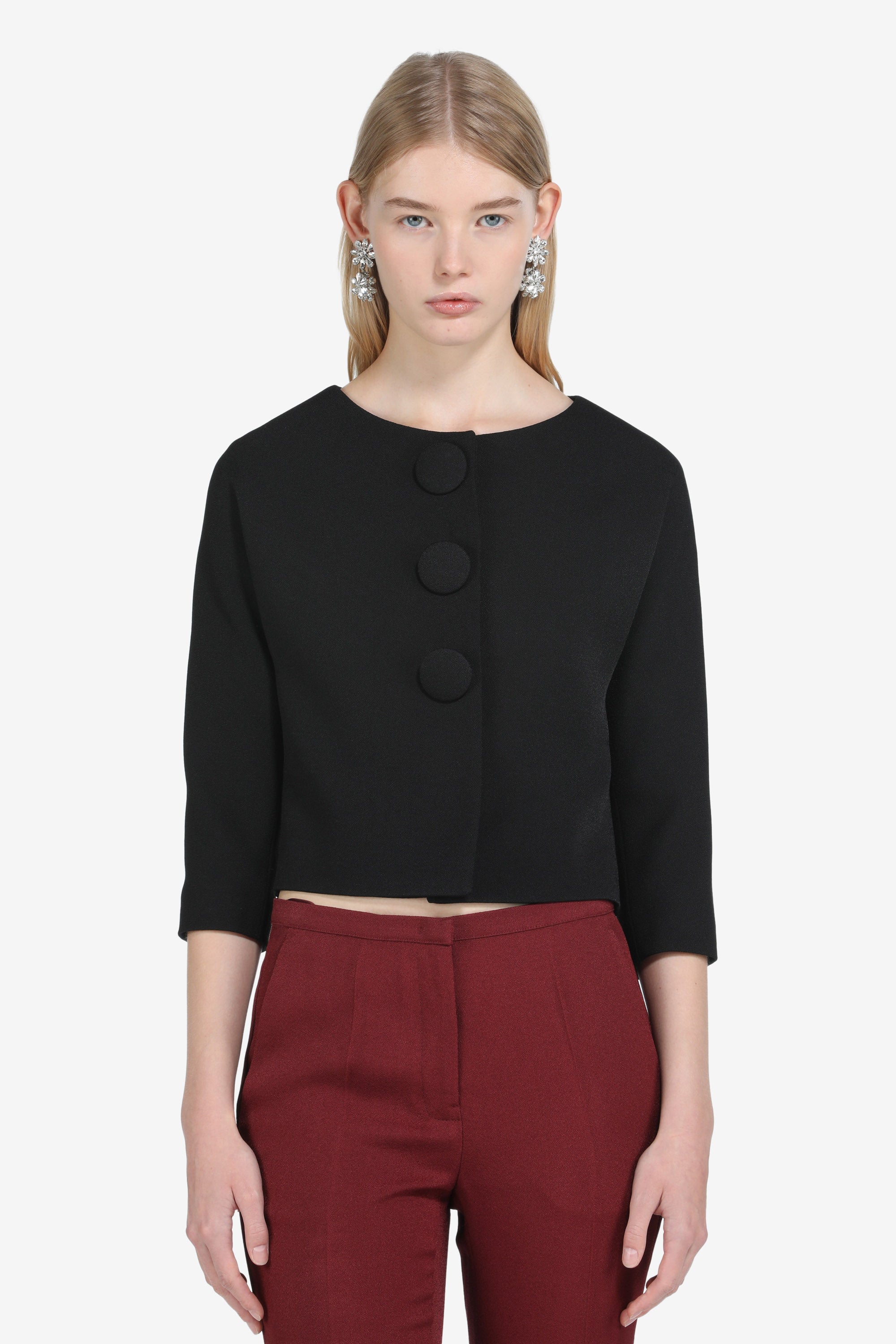 Blazer cropped monopetto