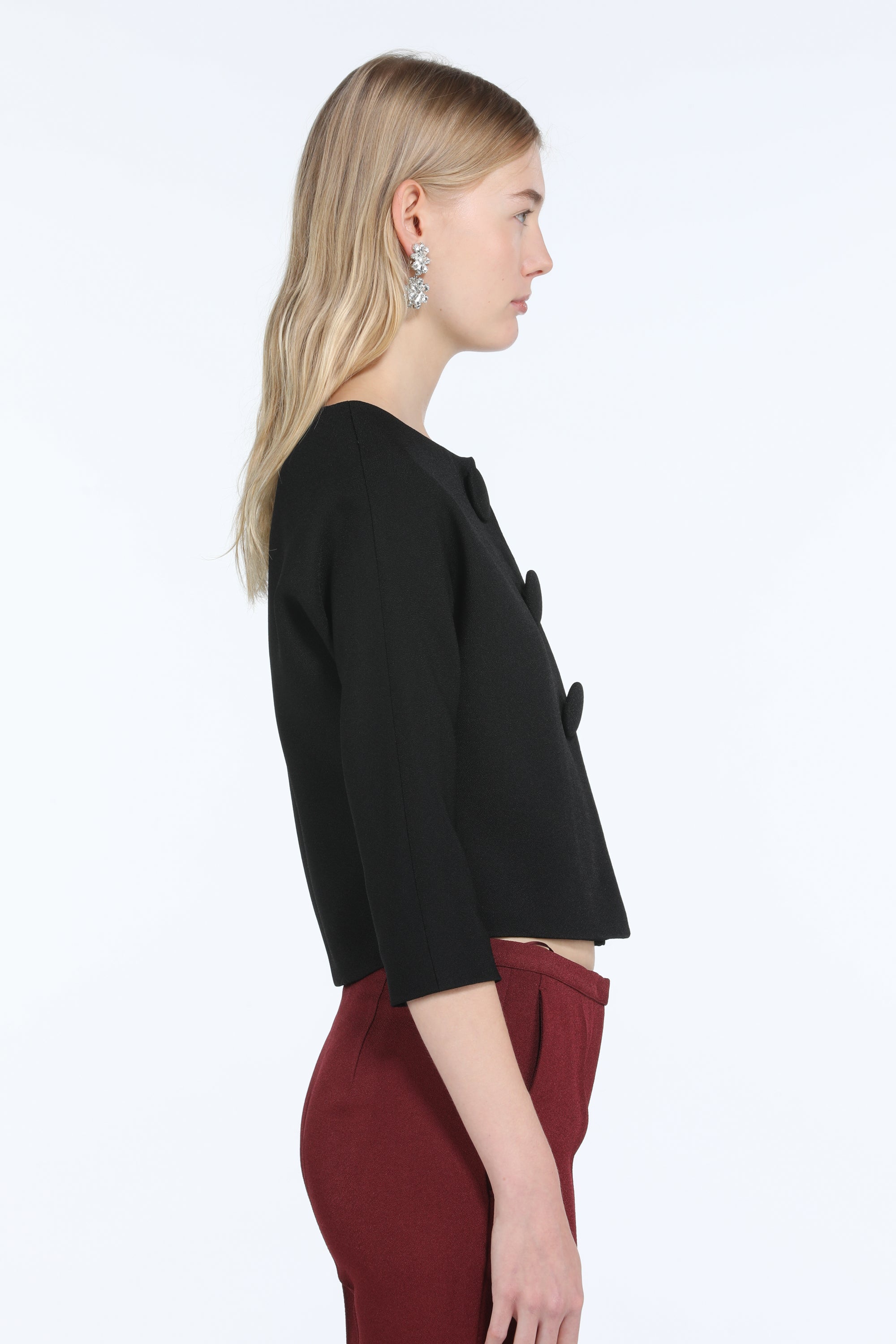 Blazer cropped monopetto