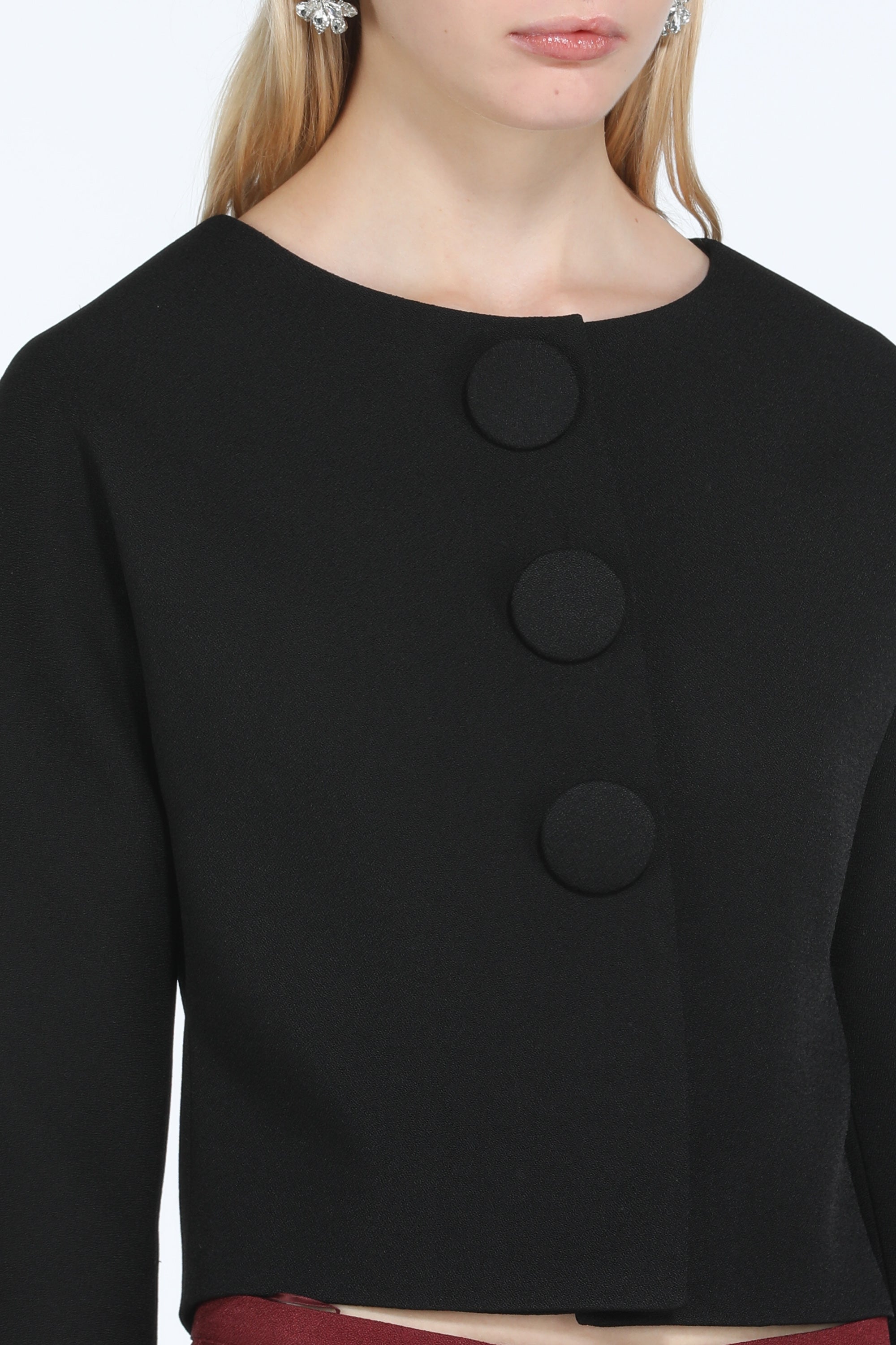 Blazer cropped monopetto