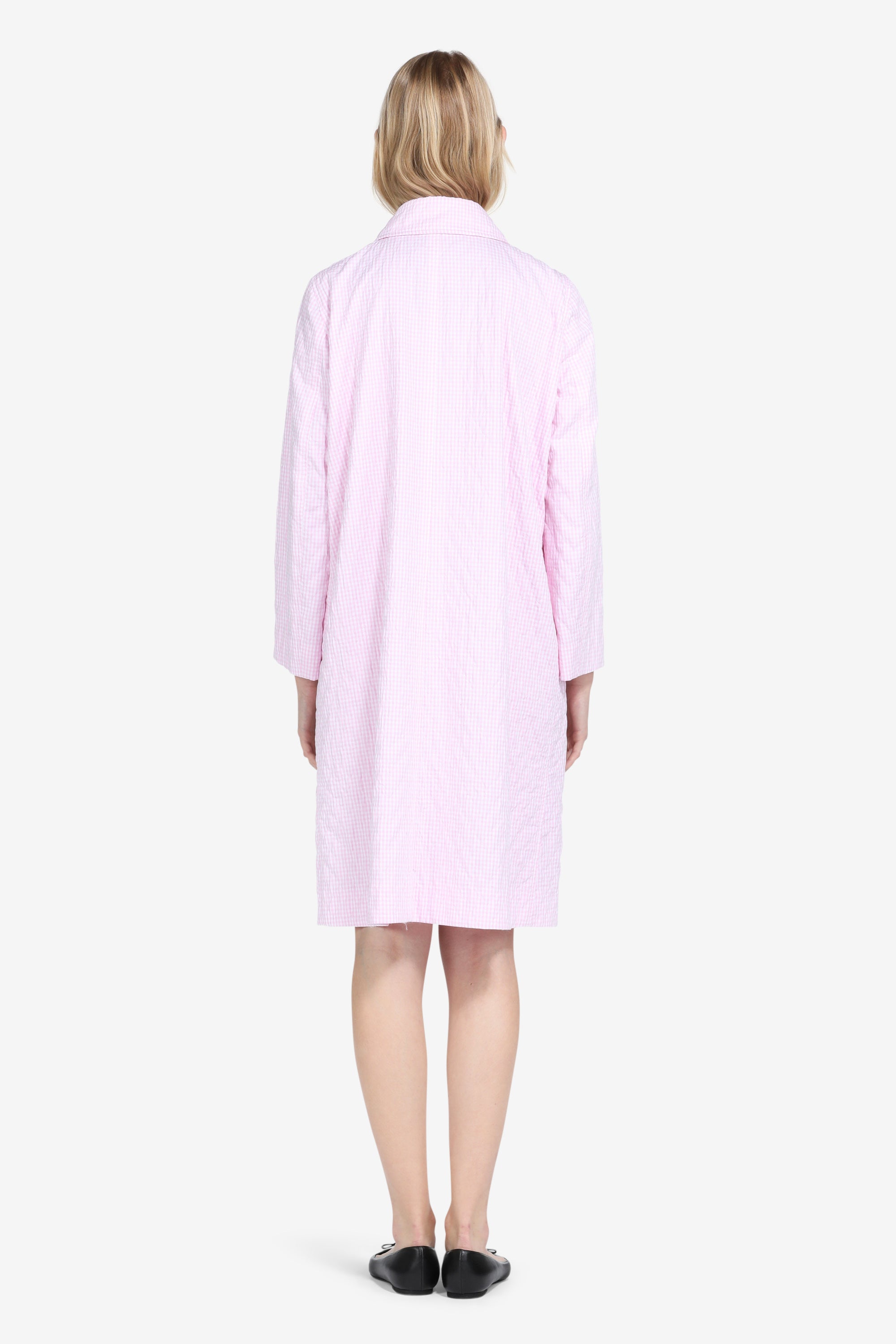 Cappotto con stampa a quadretti