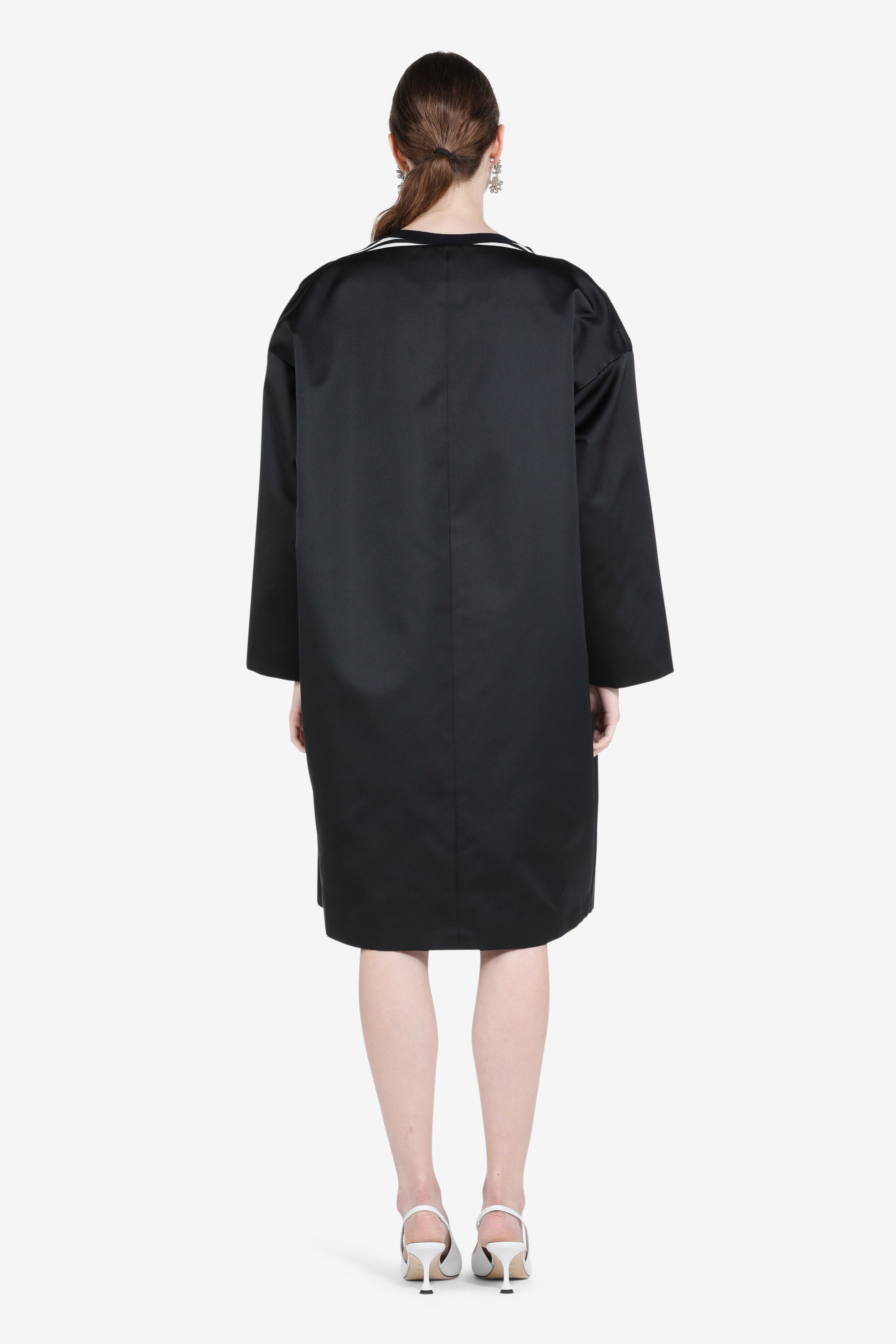 Cappotto in raso doppiopetto