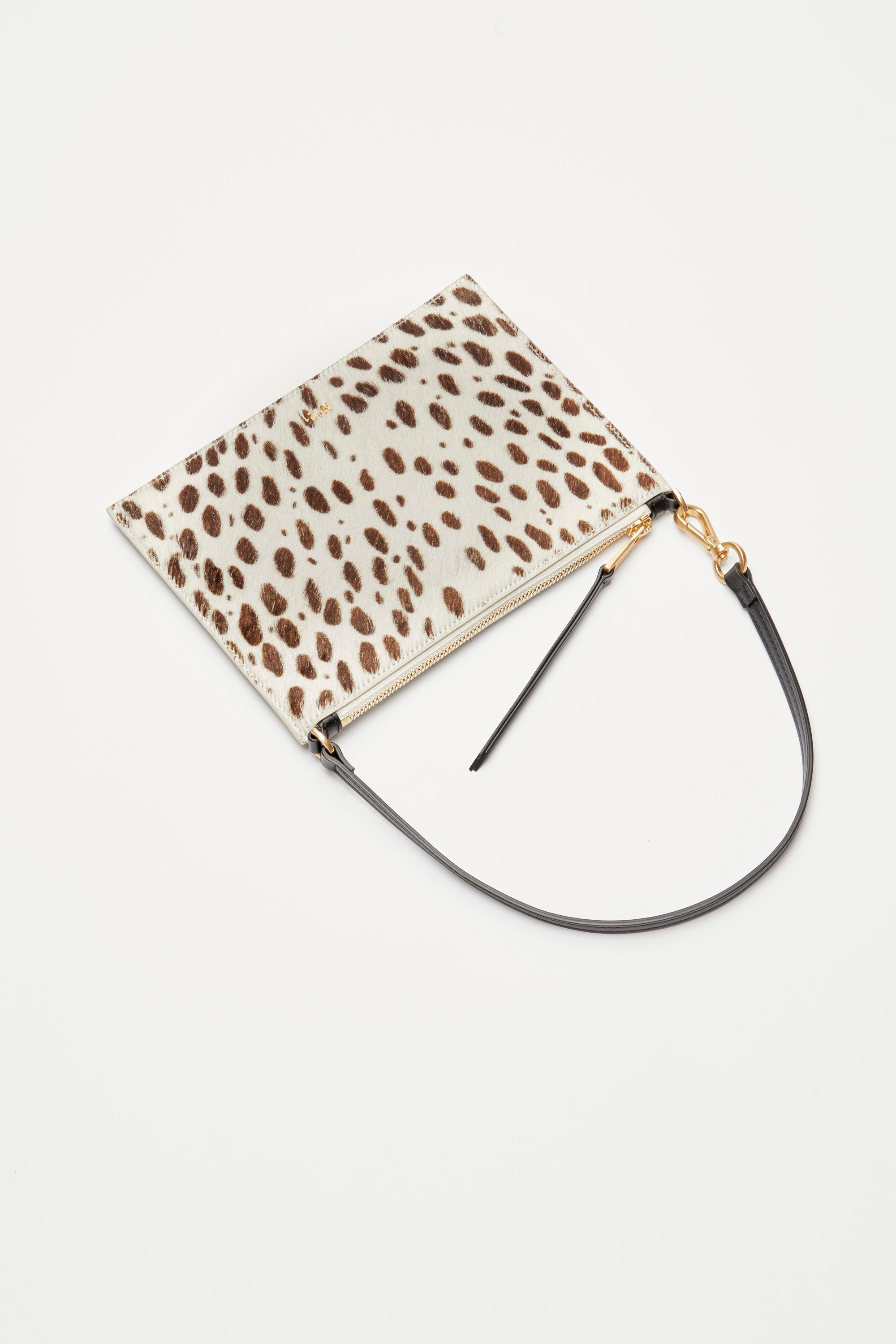 Pochette a spalla effetto animalier