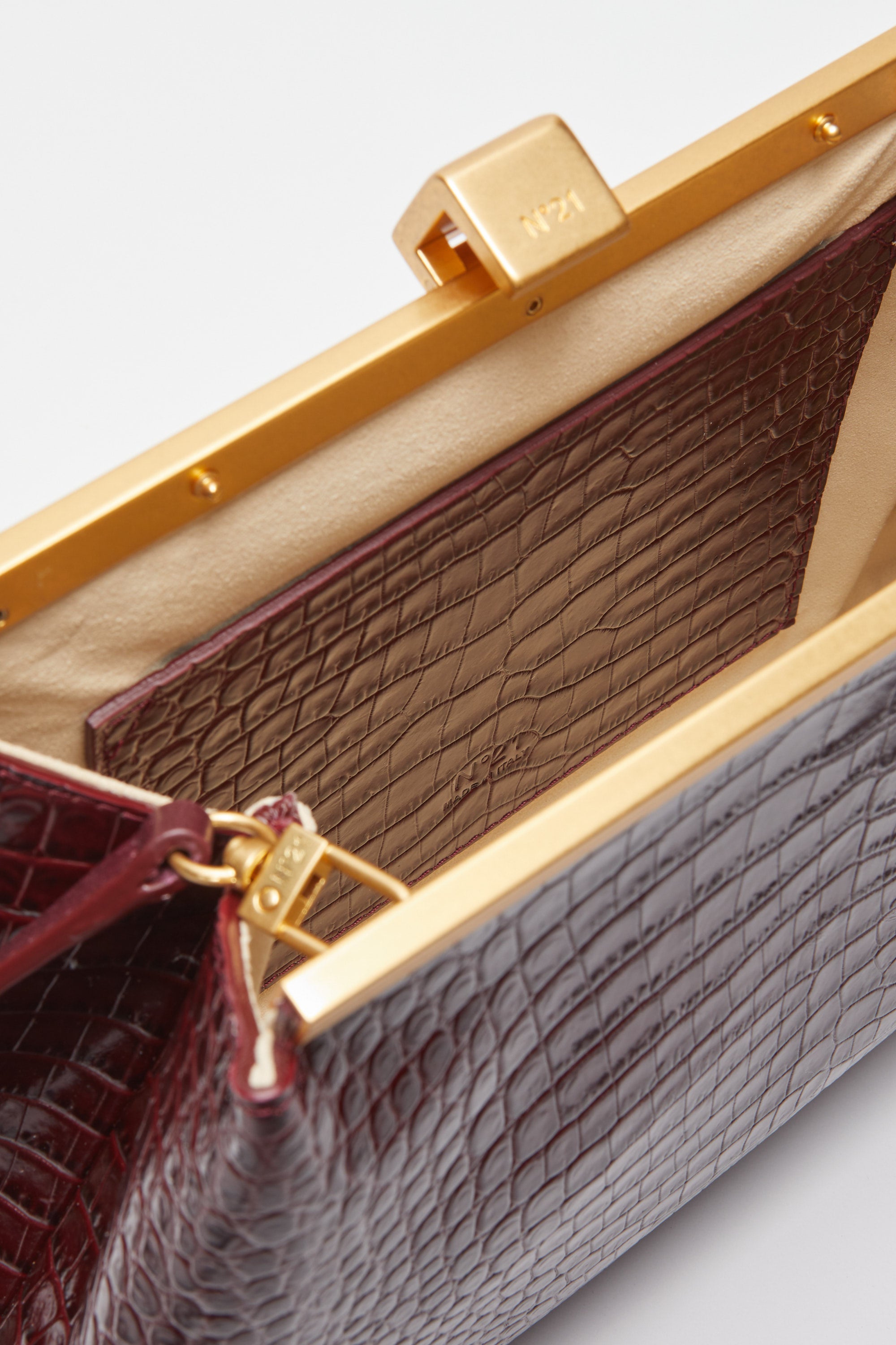 Borsa Puffy Jeanne in stampa cocco