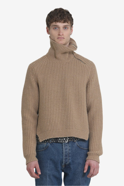 N21 | Turtleneck sweater with zip closure
