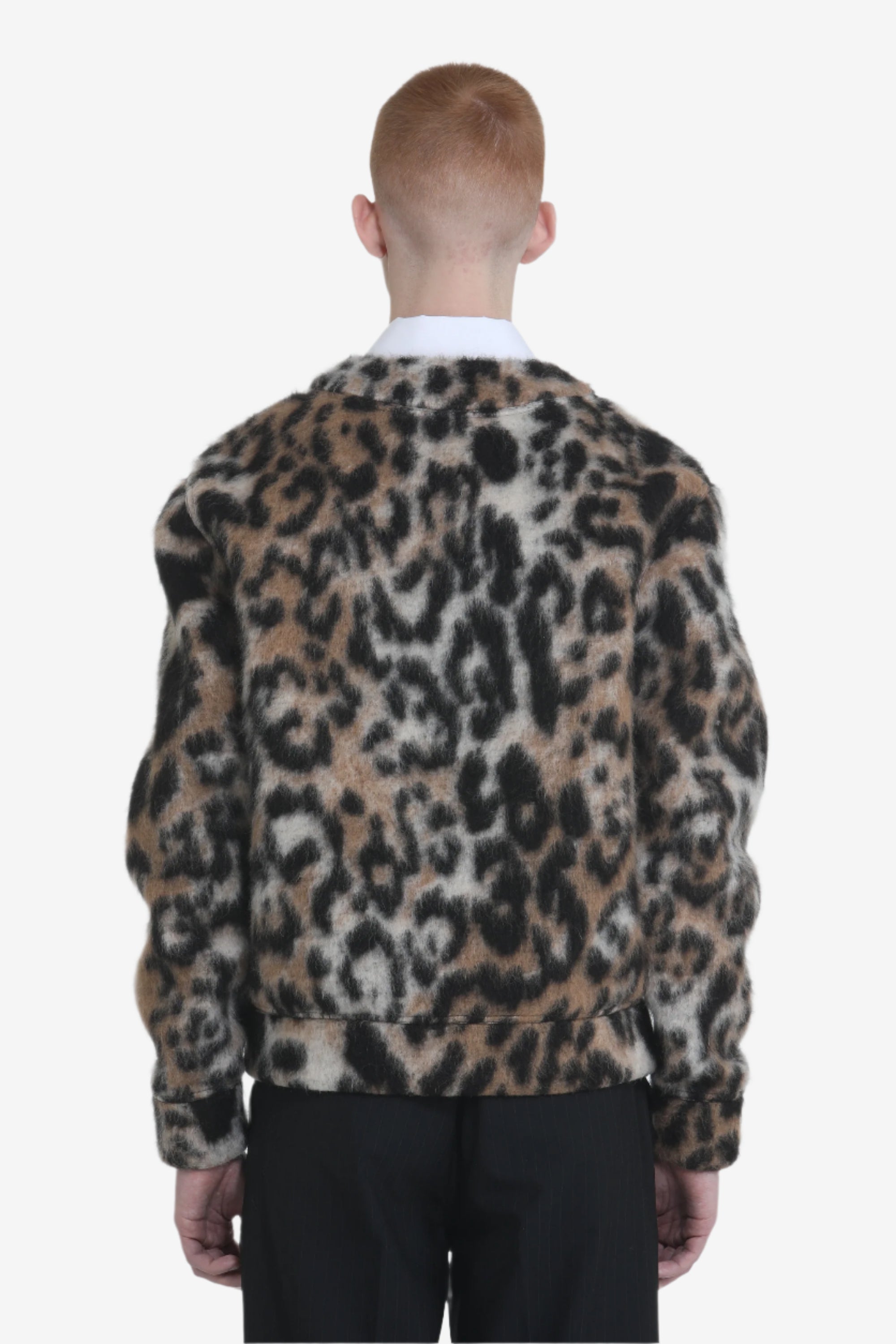 Cardigan effetto maculato
