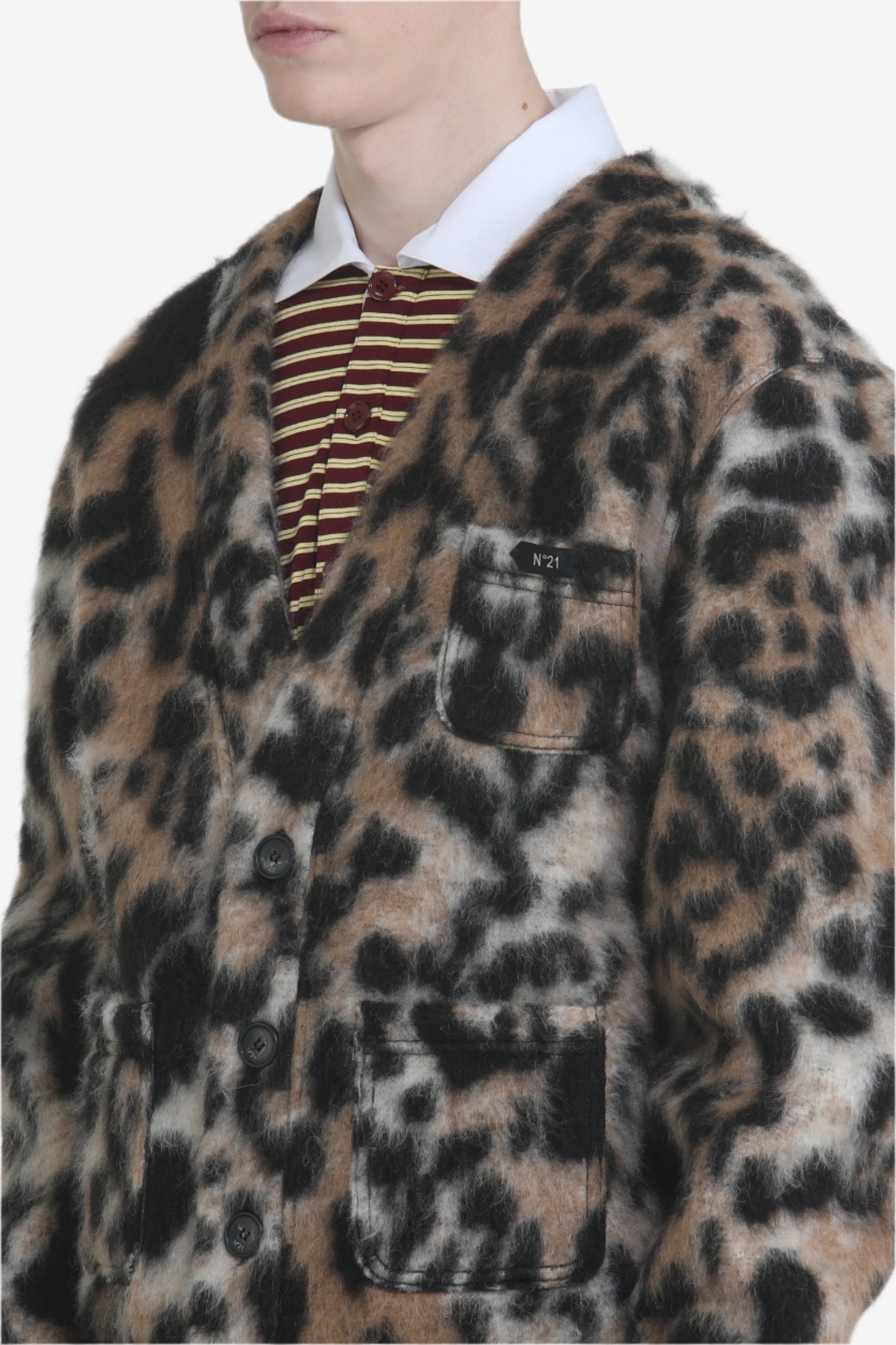 Cardigan effetto maculato