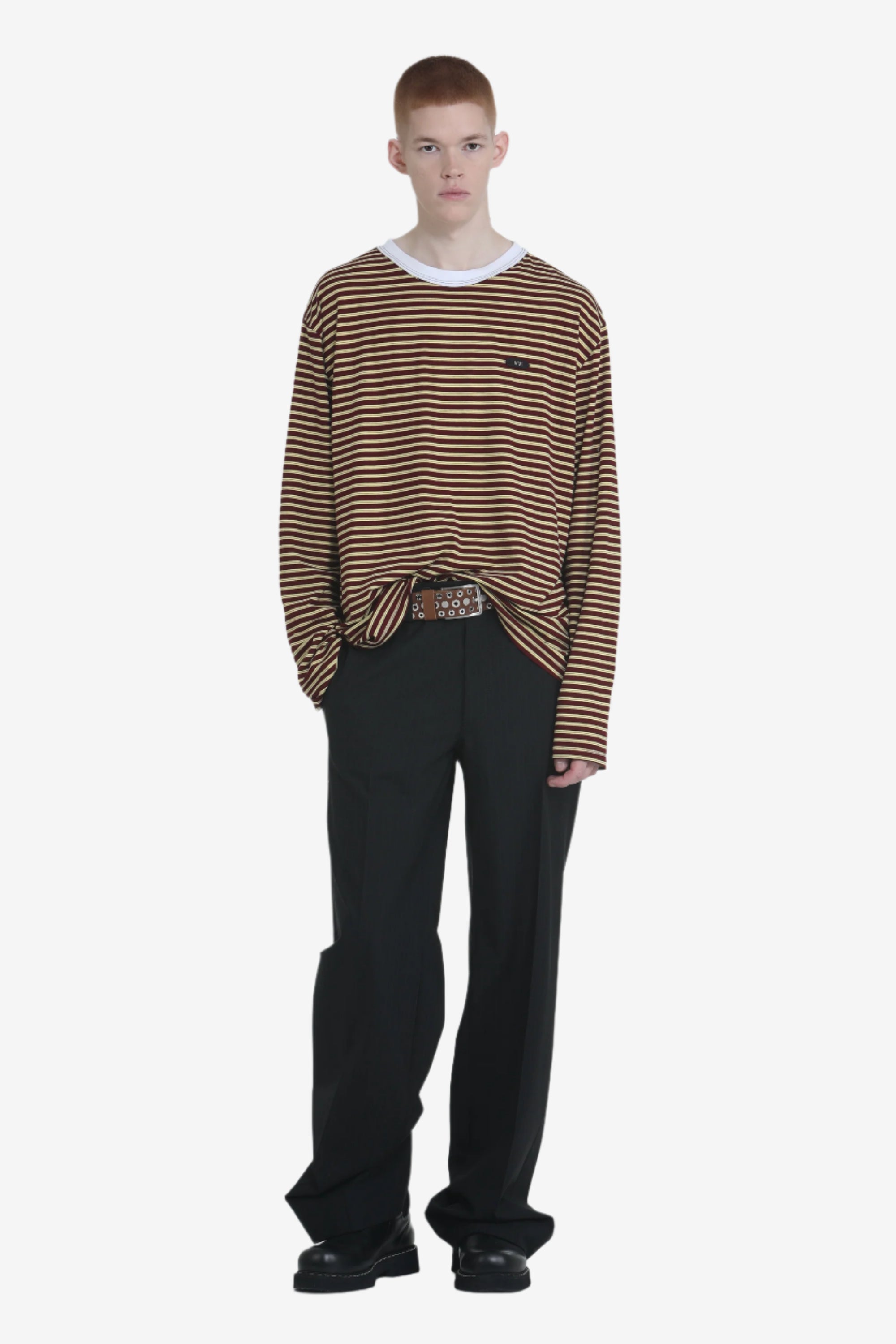 T-shirt maniche lunghe a righe