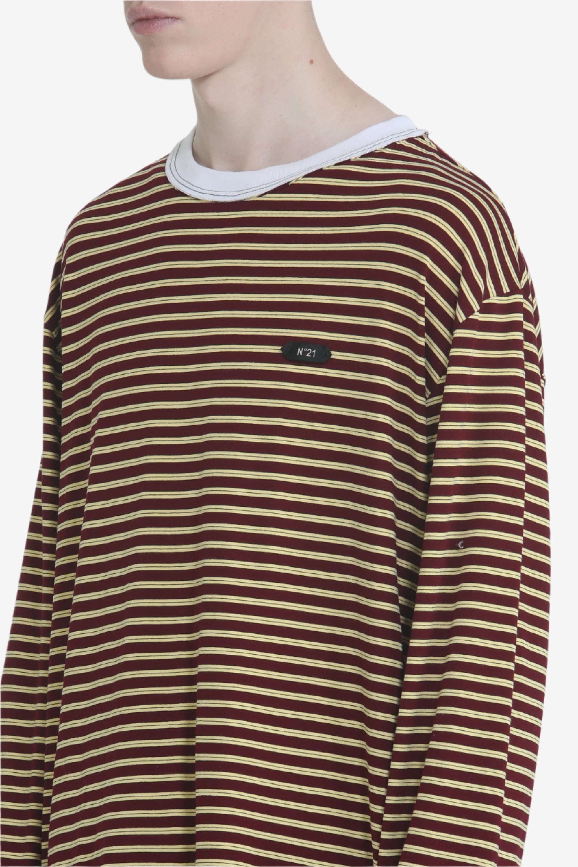 T-shirt maniche lunghe a righe