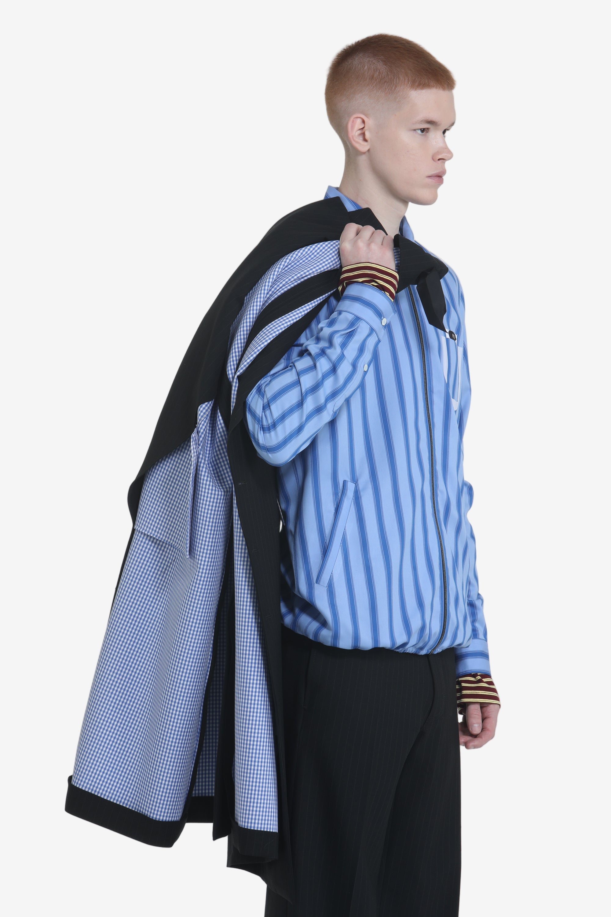 Cappotto classico con fodera a quadretti
