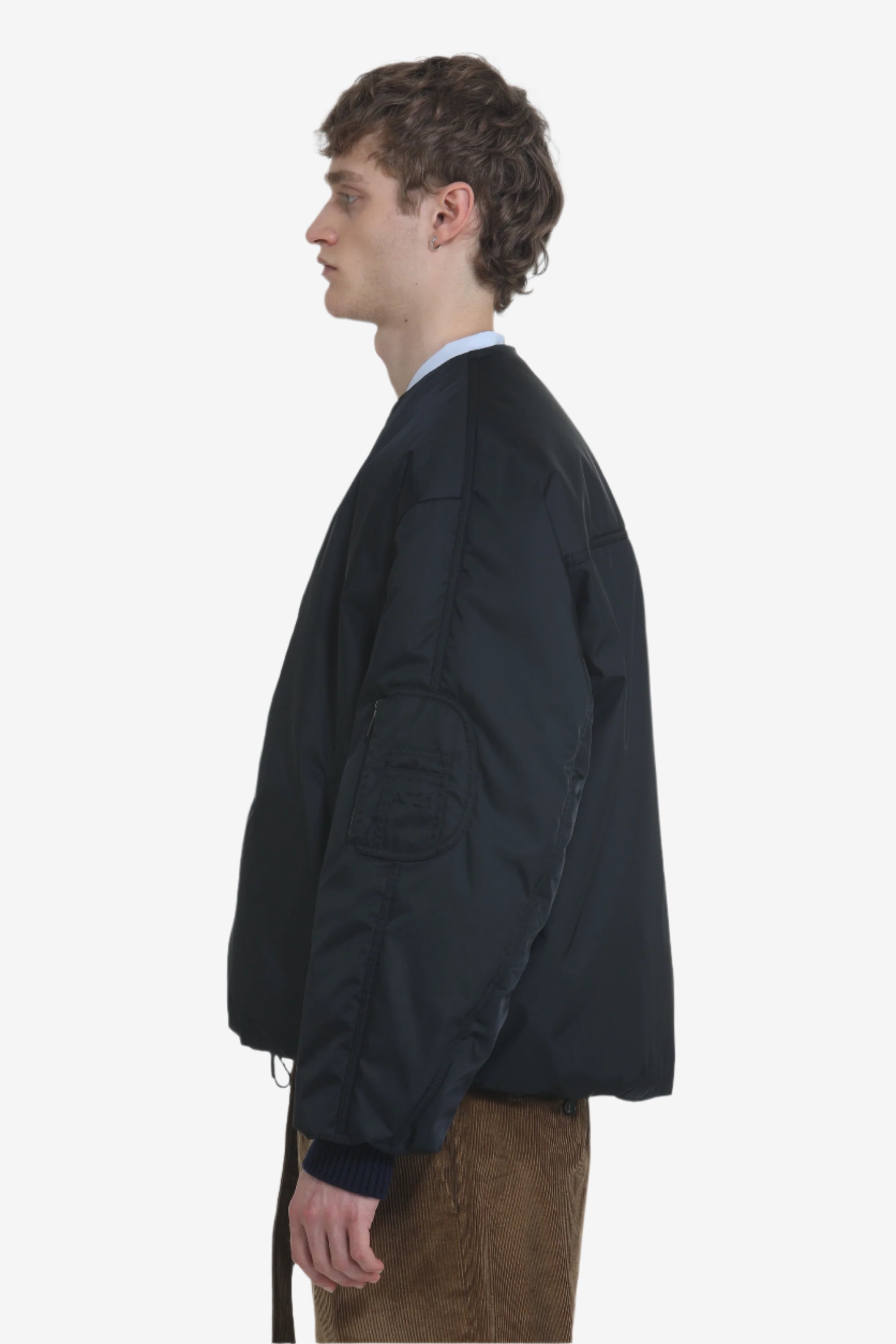 Bomber oversize con zip