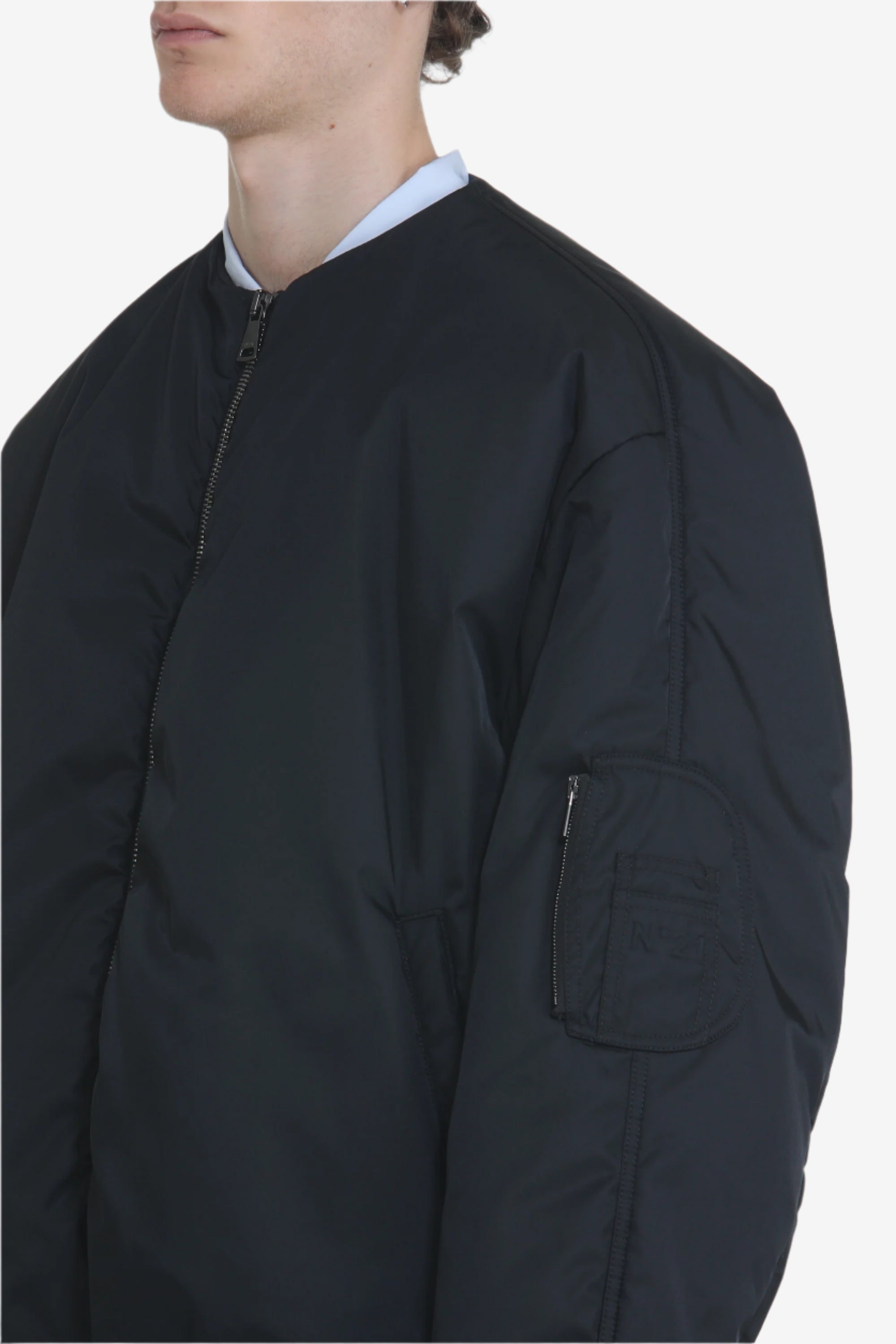 Bomber oversize con zip