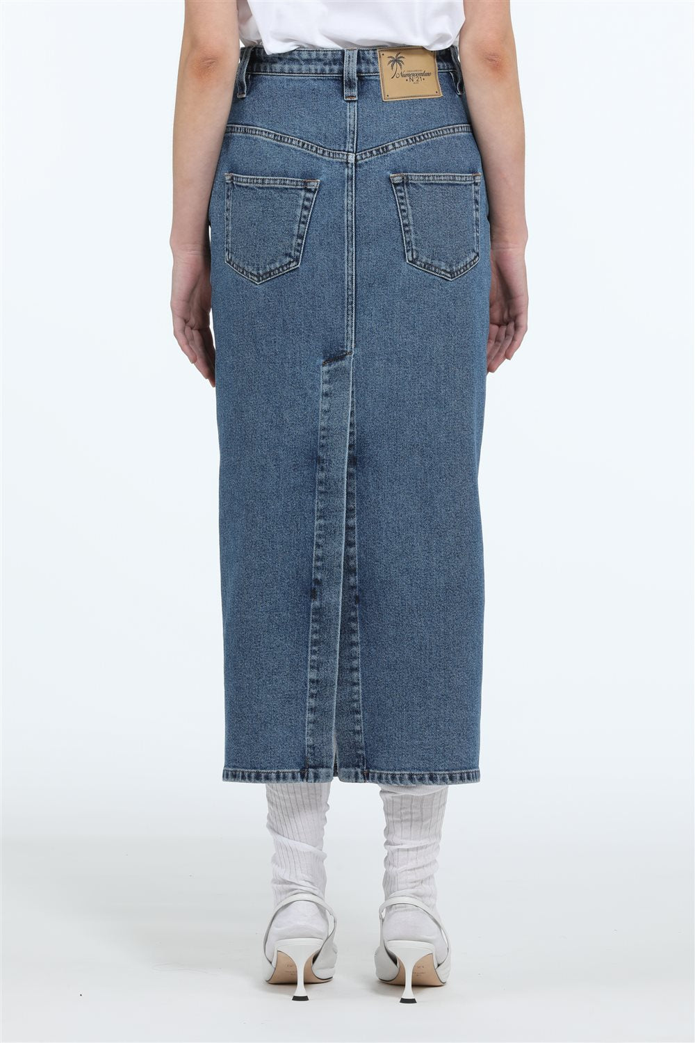 Denim Pencil Skirt
