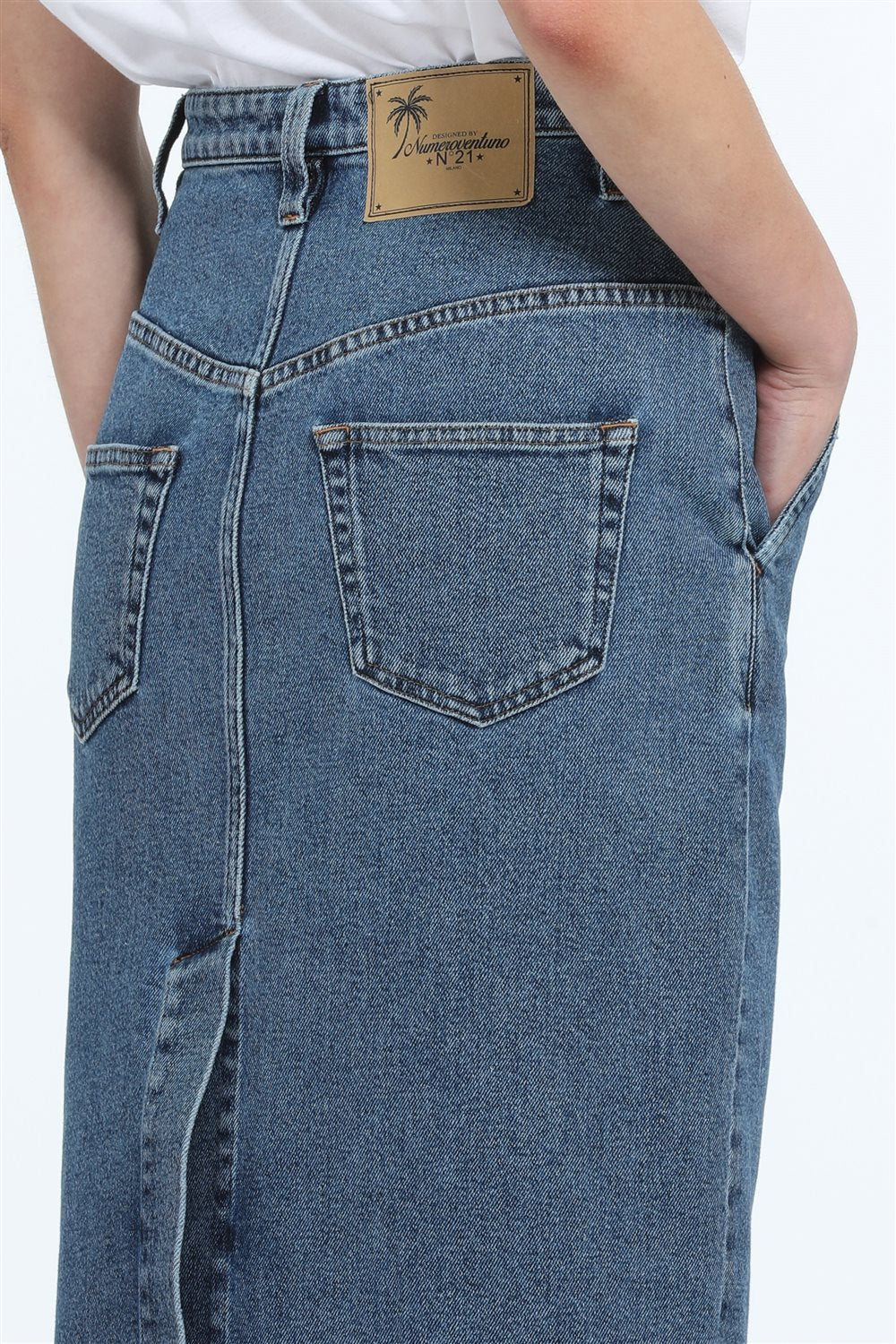 Denim Pencil Skirt