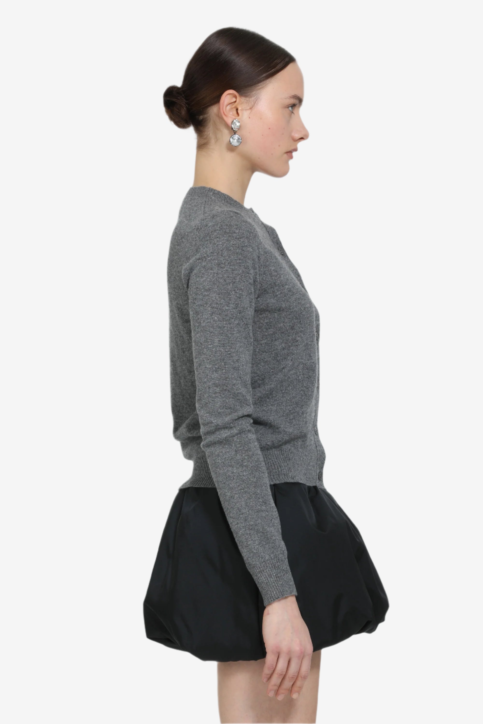 Long-sleeved crew neck sweater