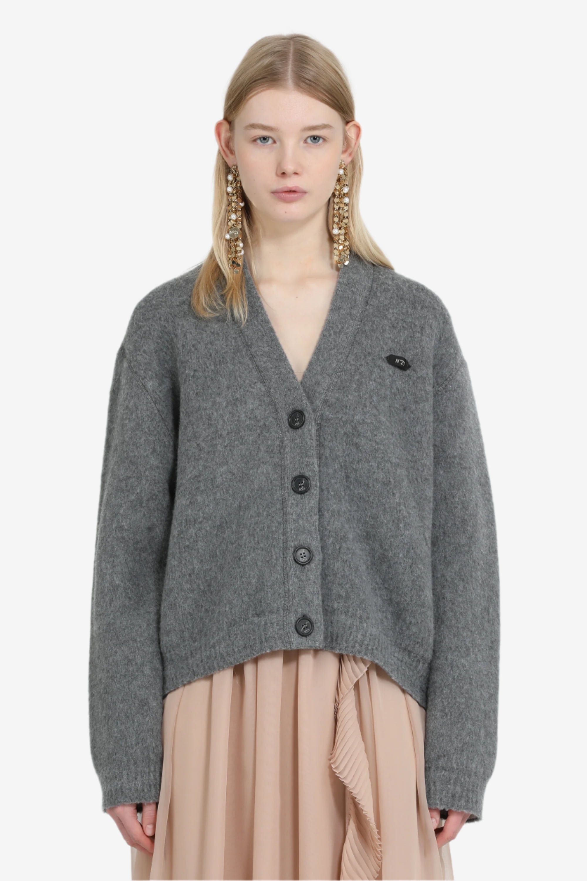 Maglia Cardigan con logo