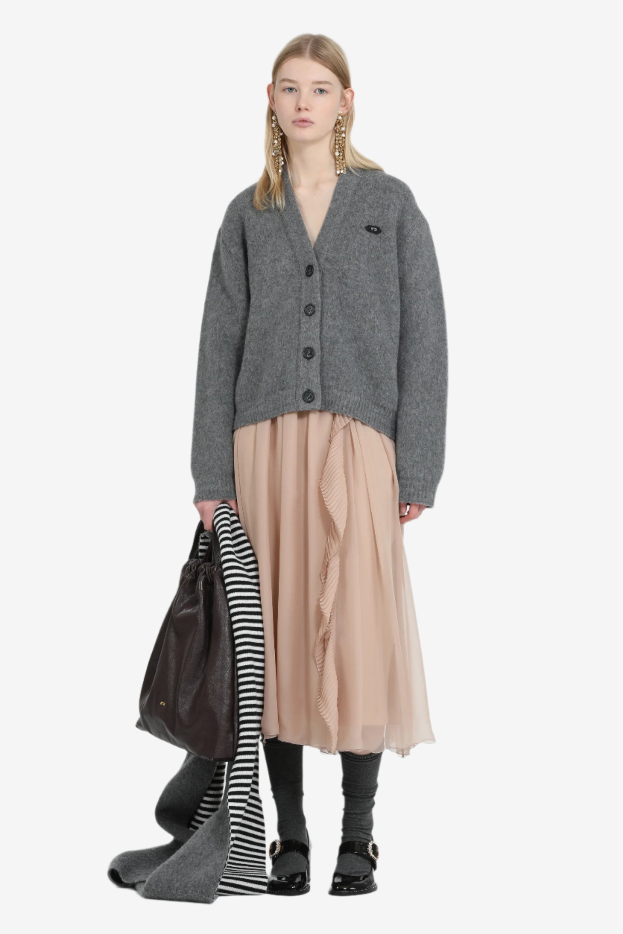 Maglia Cardigan con logo