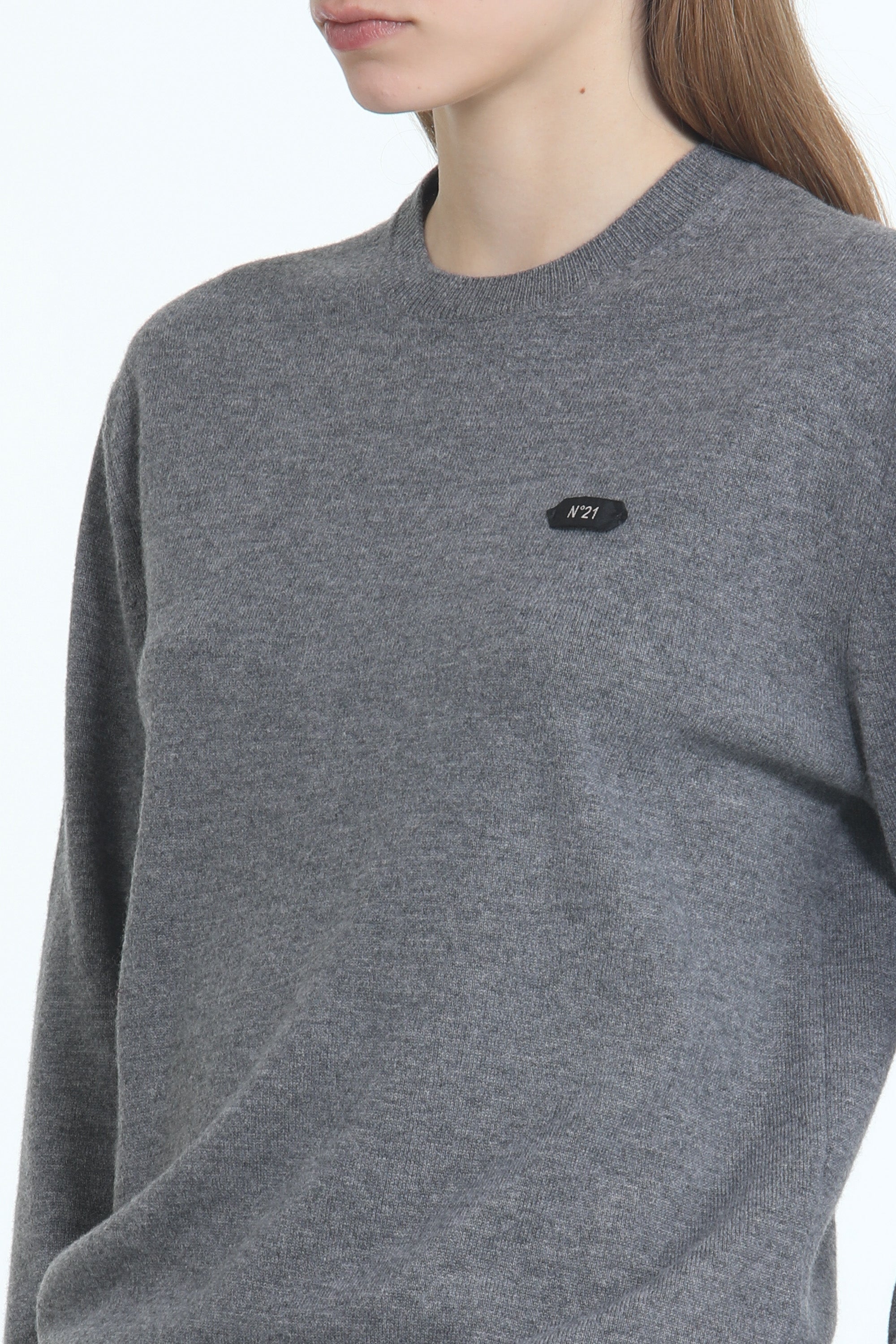 Crewneck sweater with logo