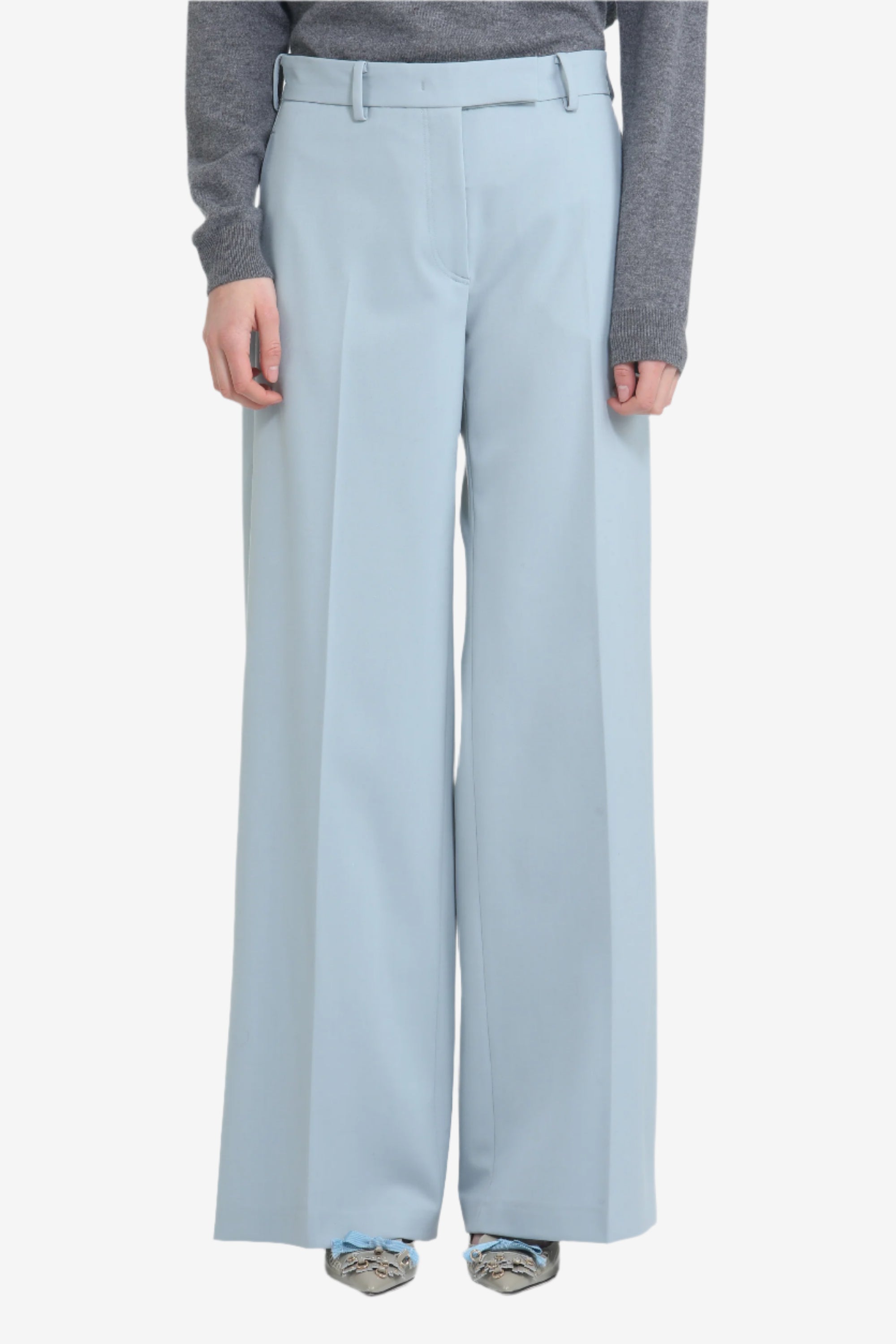 Pantalone palazzo con passanti