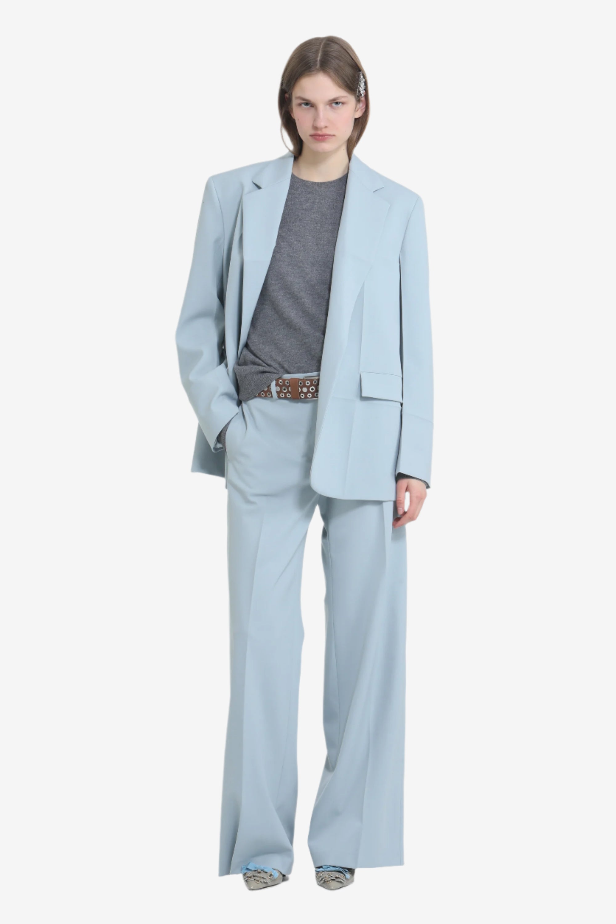 Pantalone palazzo con passanti